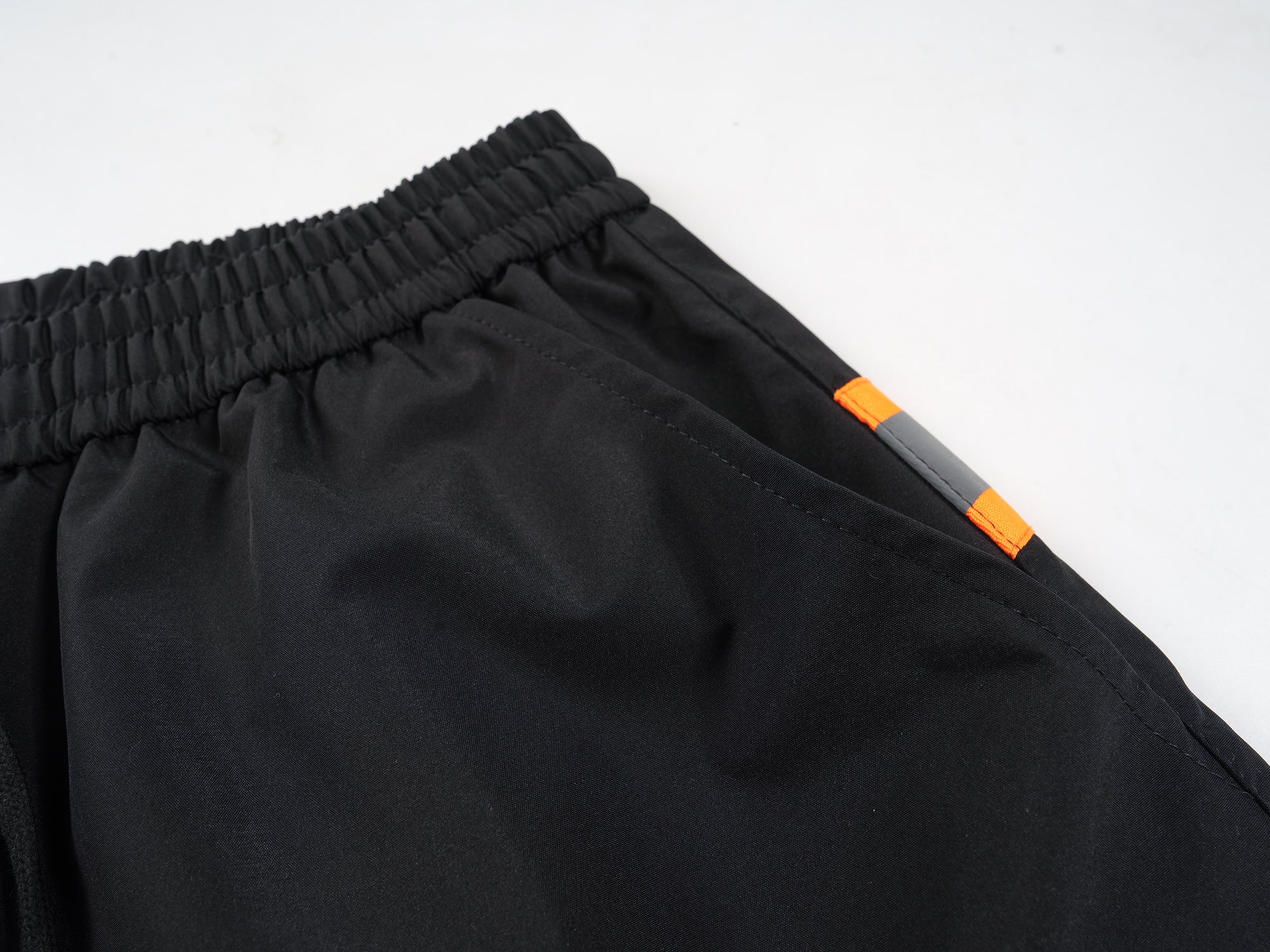 Omirad Reflective Trim Wide-Leg Cargo Pants | Black