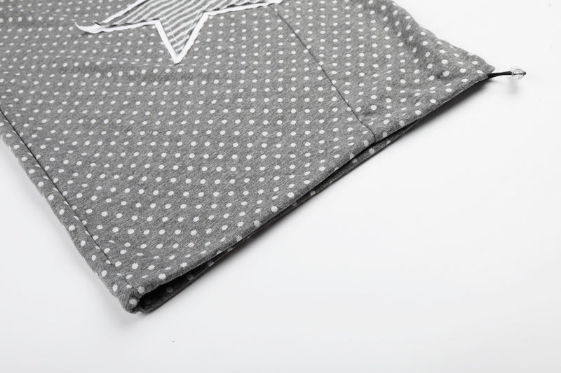 Polka Dot Star Print Wide-Leg Sweatpants | Y2K Streetwear