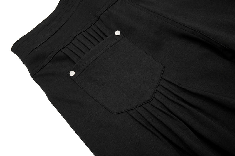 Omirad Flow Wide-Leg Pants | Oversized Draped Cotton Trousers