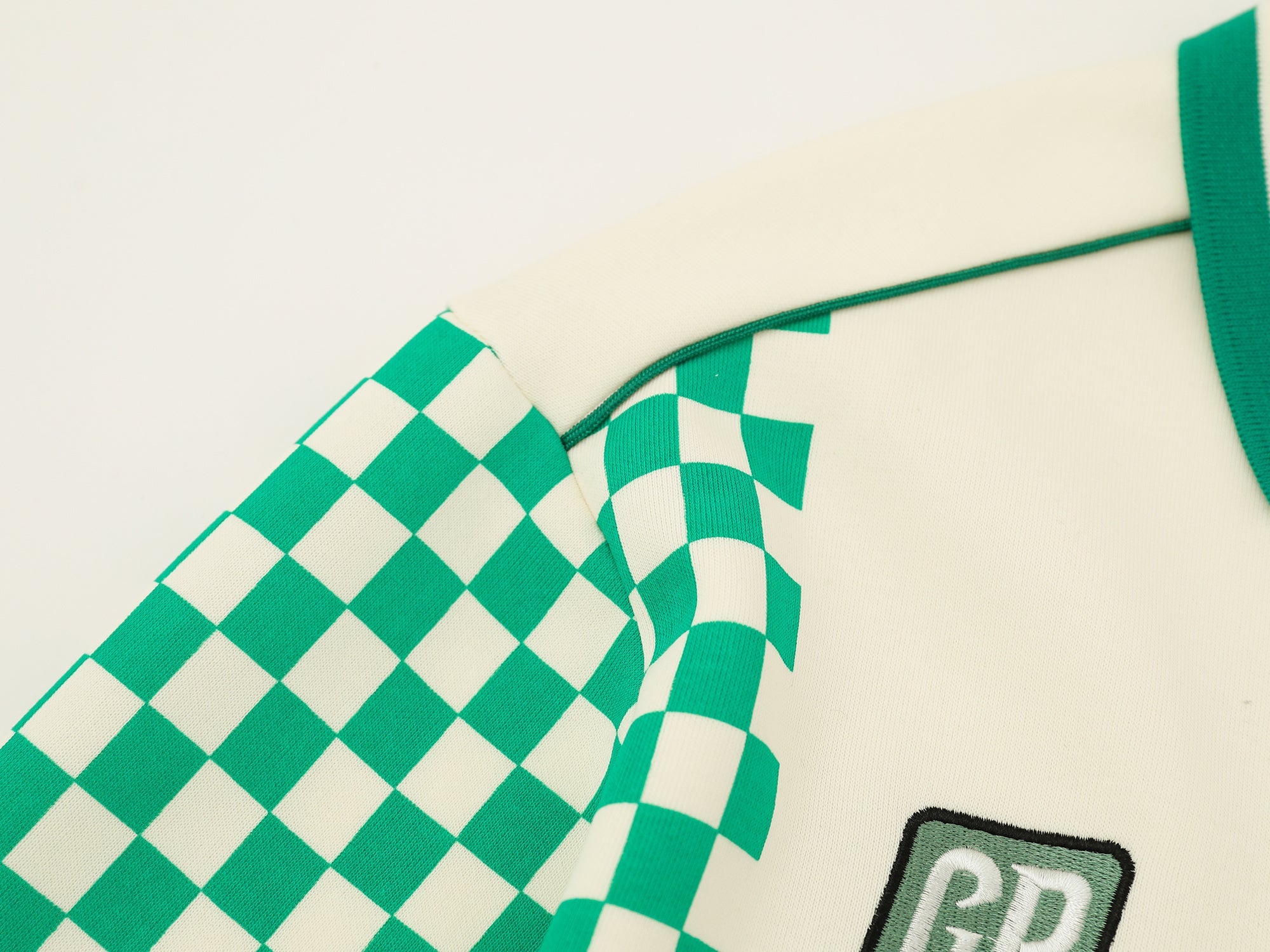 Checkered Racing Long Sleeve Jersey | Streetwear Polo