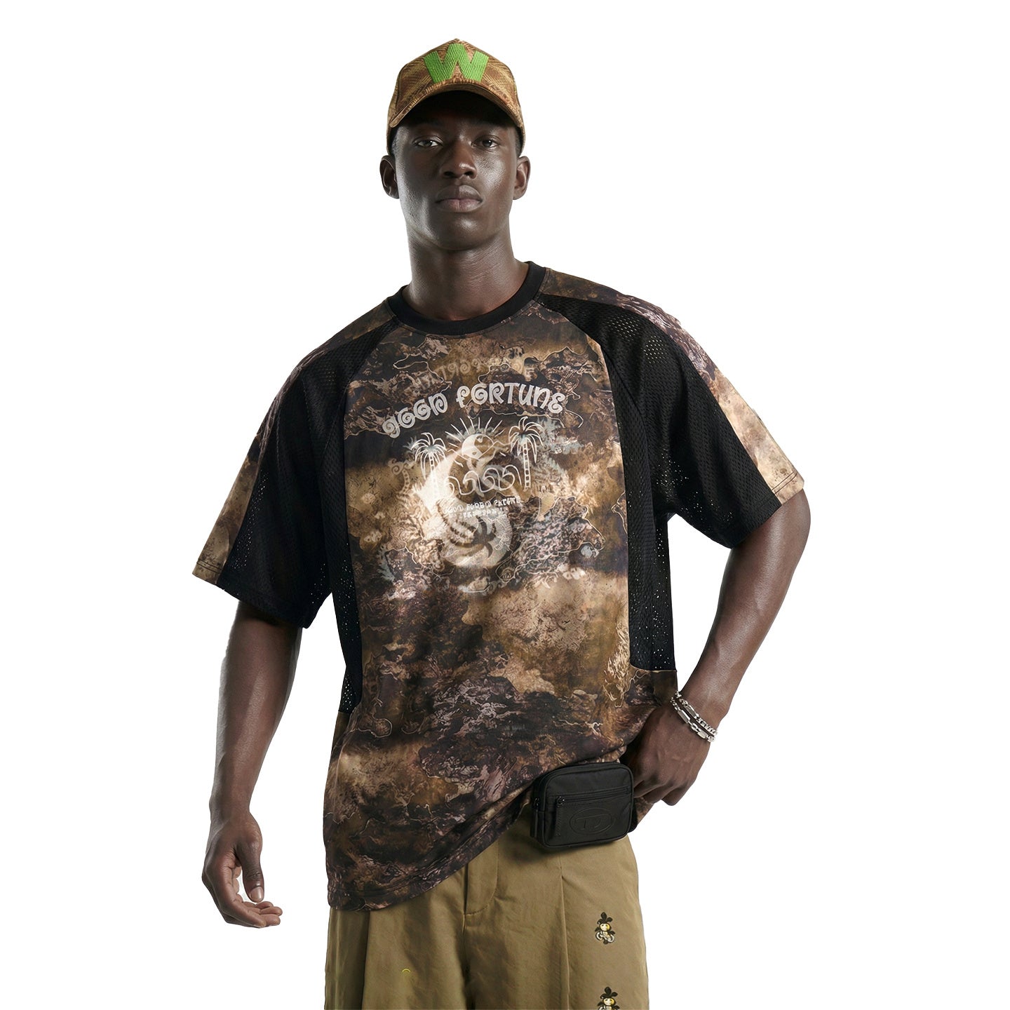 Omirad Desert Fortune Graphic Mesh Performance Tee