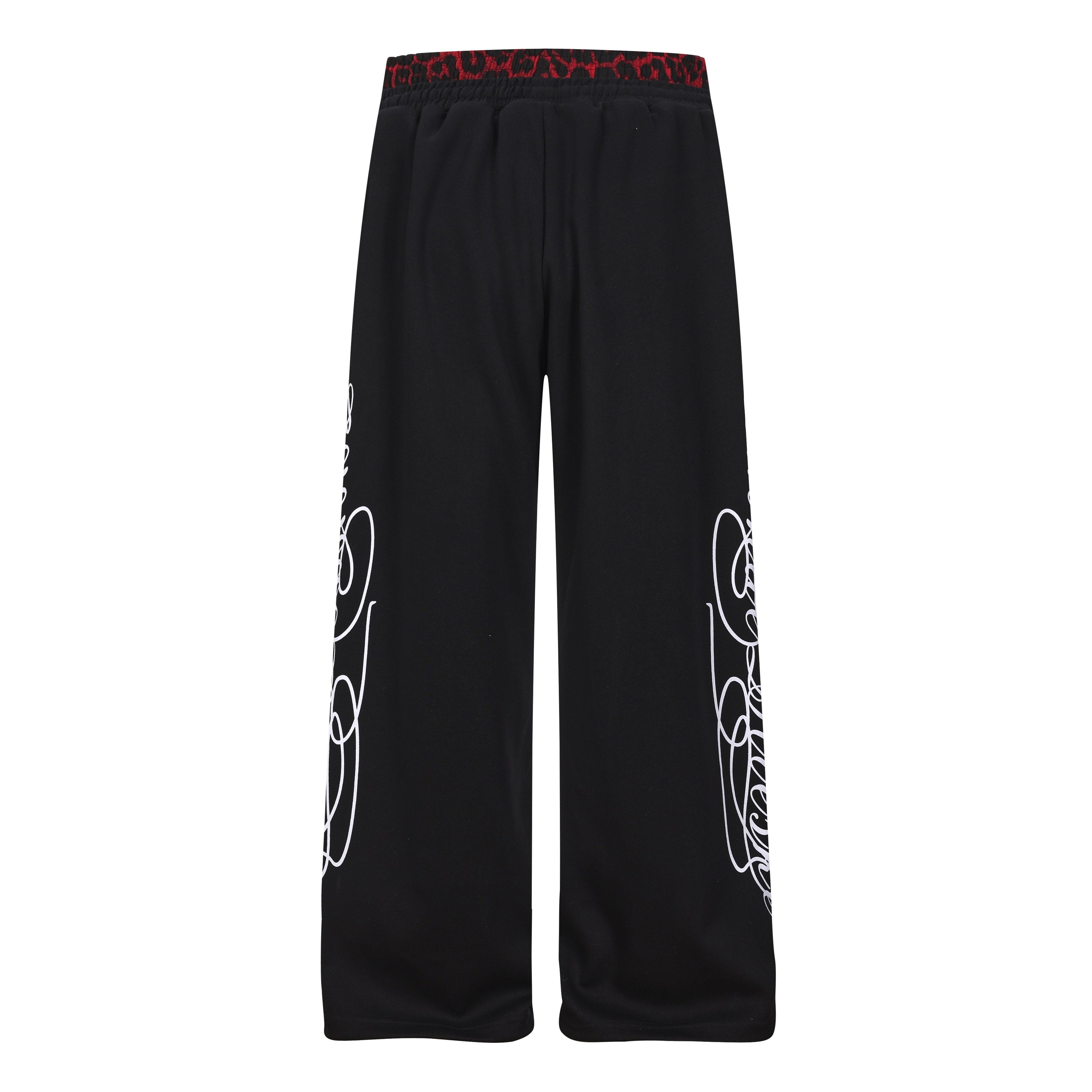 Omirad Leopard Panel Sweatpants | Wide-Leg Streetwear