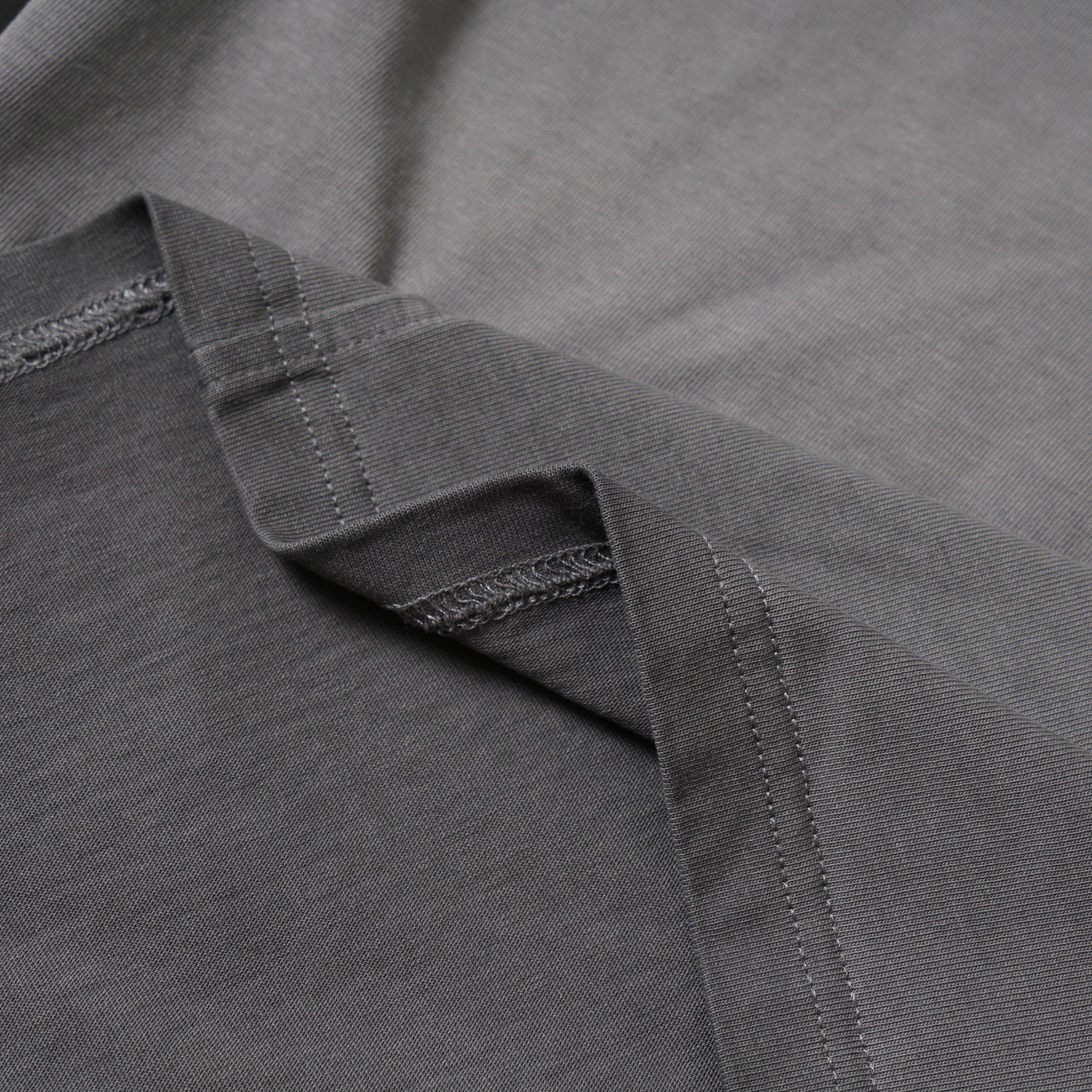Omirad Layered Portrait Long Sleeve Tee | Washed Grey