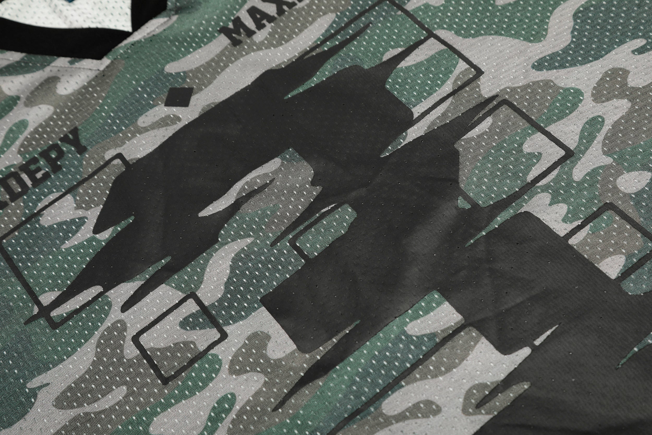 Camo Mesh Jersey Tee | Oversized Athletic Street Style