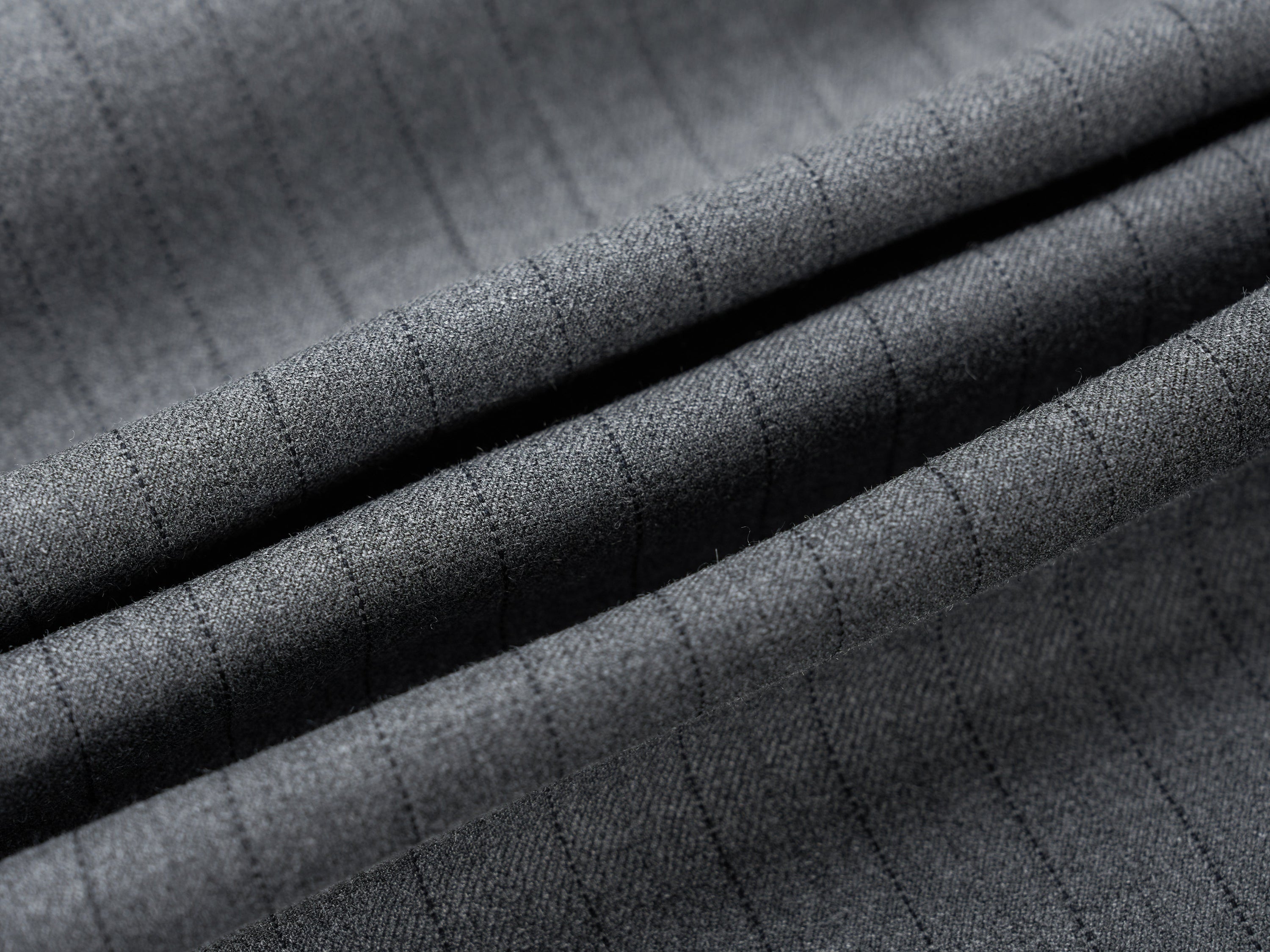 Dual-Button Pinstripe Wide-Leg Trousers | Relaxed Fit