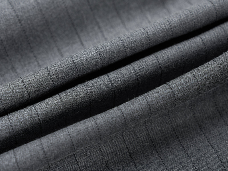 Dual-Button Pinstripe Wide-Leg Trousers | Relaxed Fit