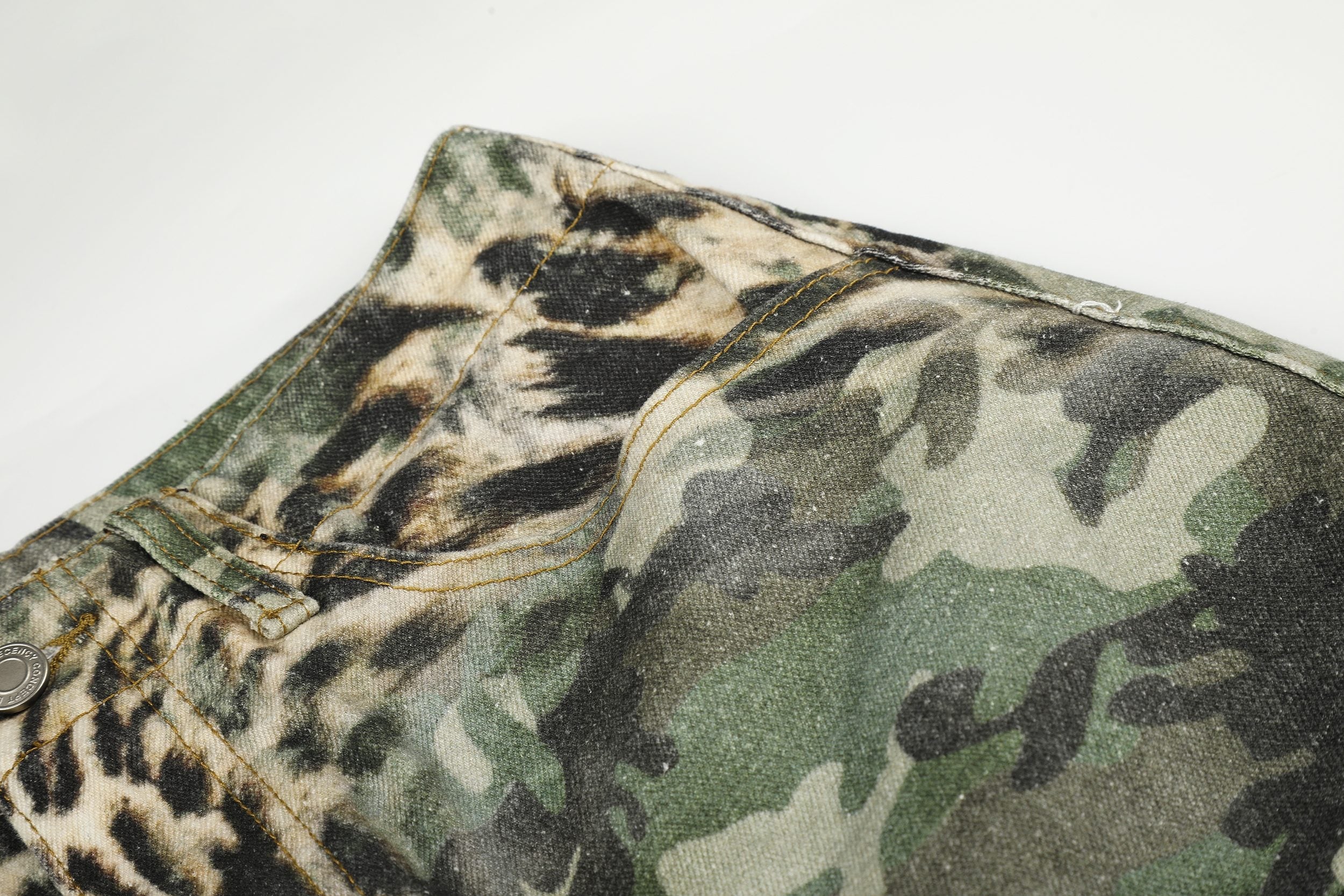 Omirad Leopard Camo Cargo Shorts | Streetwear Utility