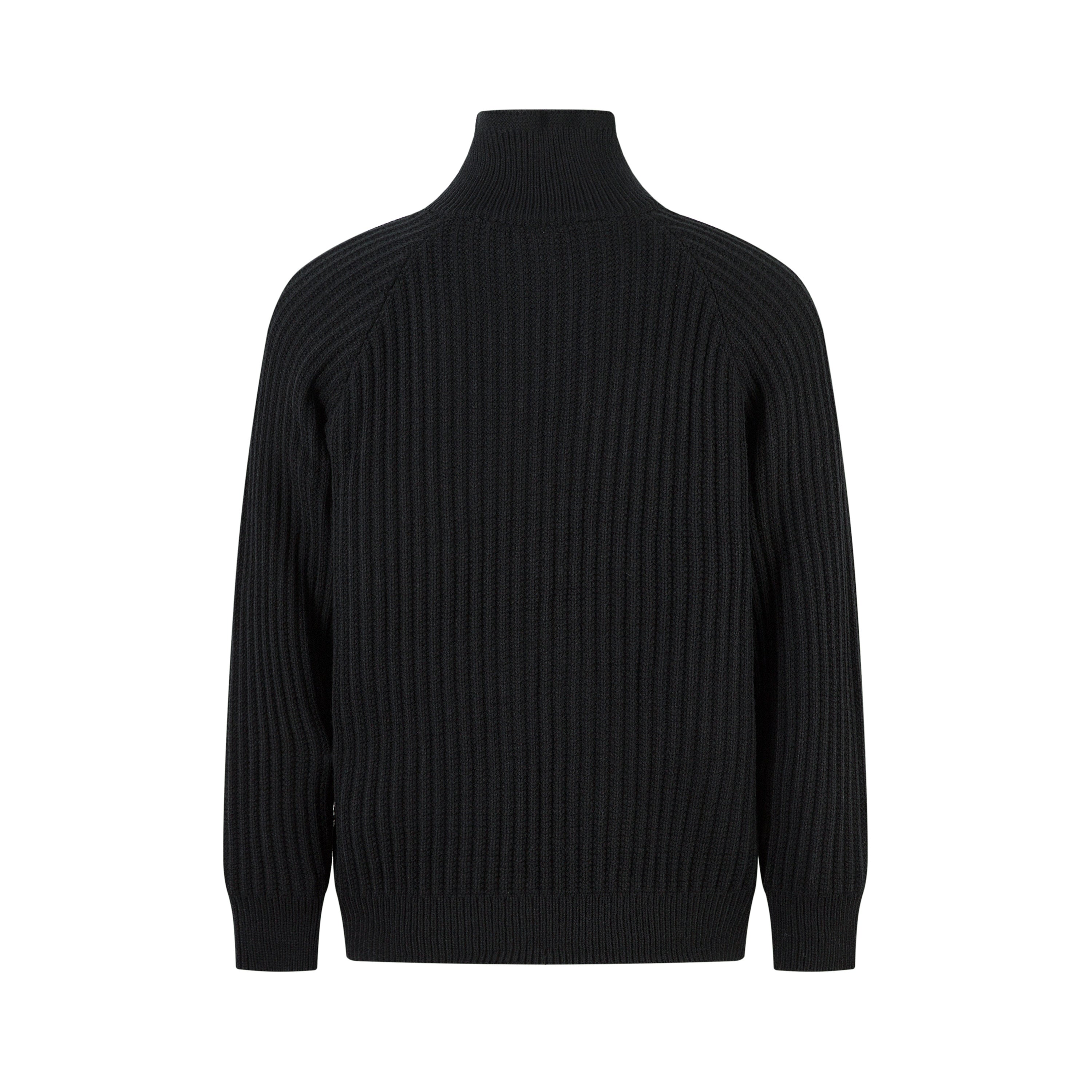 Men's Ribbed Half-Zip Knit Sweater | Clean Streetwear Style