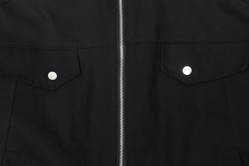 Men's High-Neck Utility Zip Jacket | Streetwear Bomber