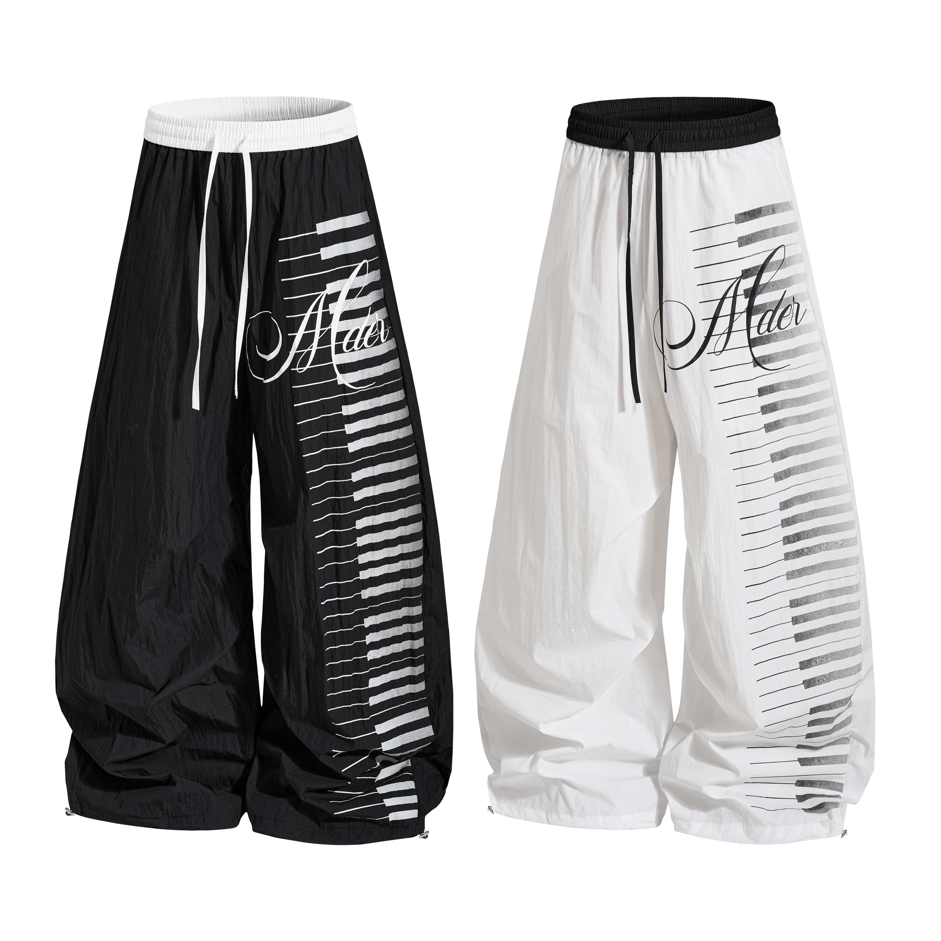 Omirad Piano Keys Balloon Pants | Wide Leg Streetwear Trousers