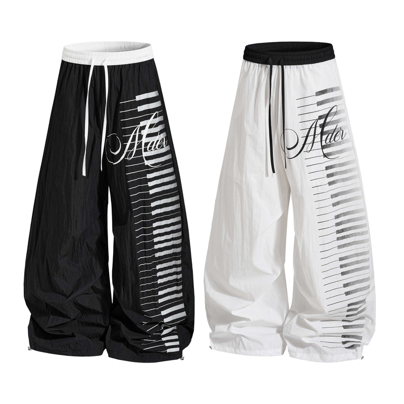 Omirad Piano Keys Balloon Pants | Wide Leg Streetwear Trousers