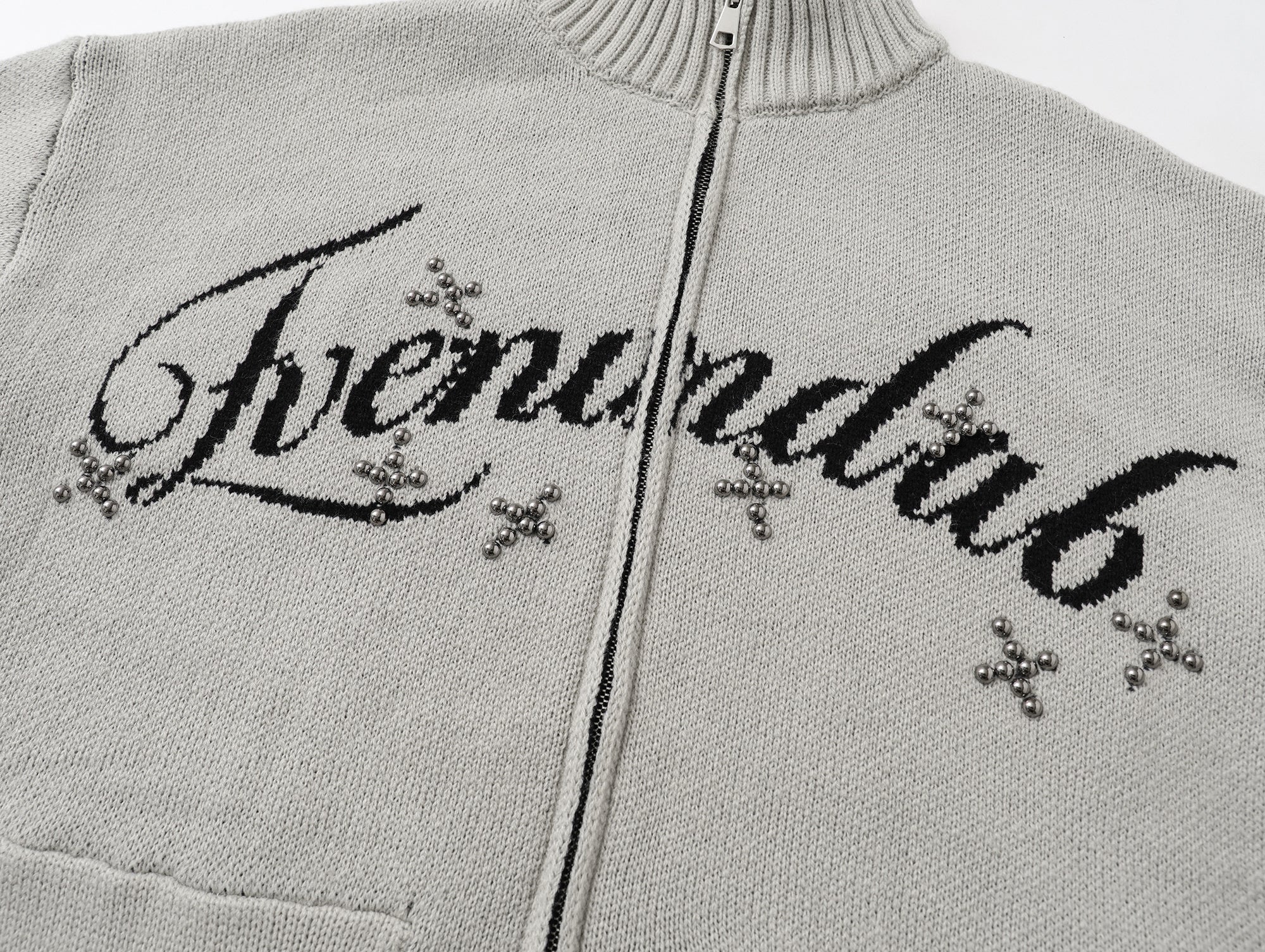 Omirad Eye Vision Knit Zip Cardigan | Streetwear Sweater