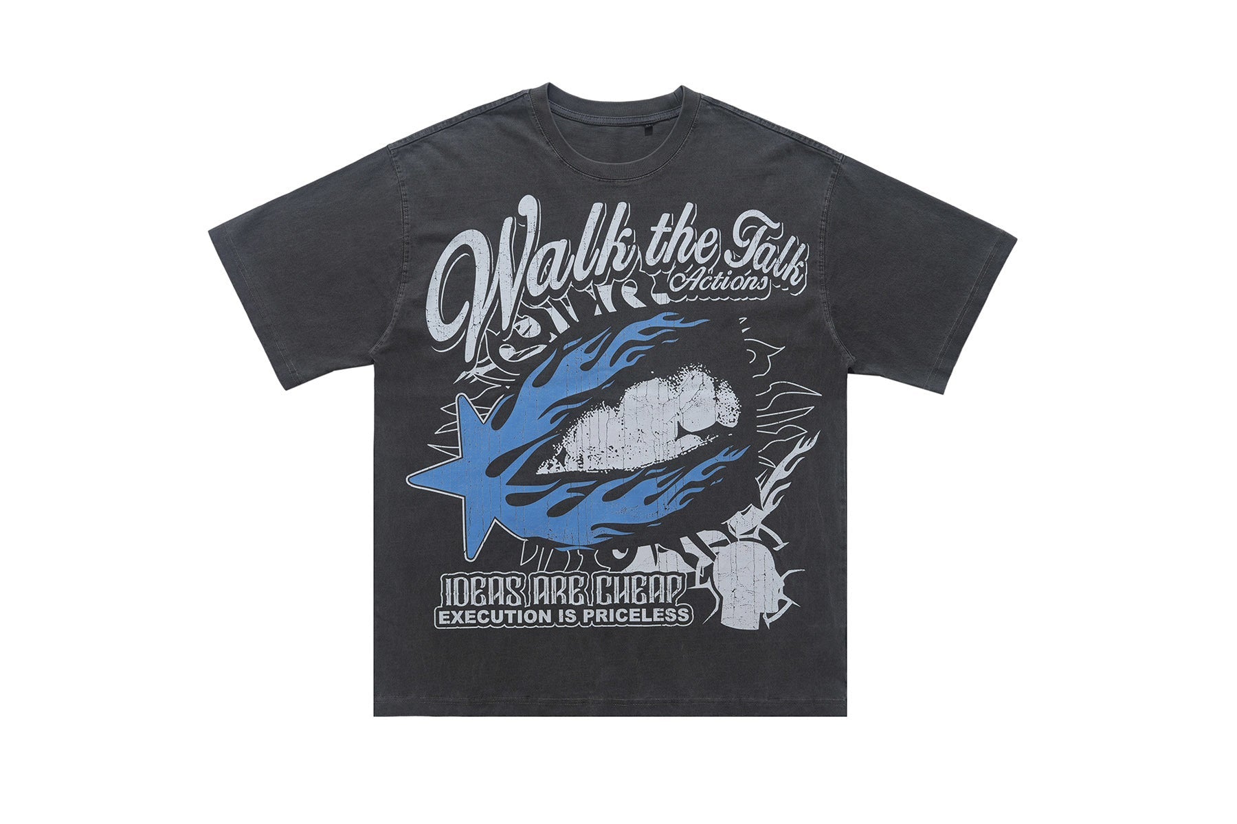 Omirad Walk the Talk Vintage Washed Graphic T-Shirt