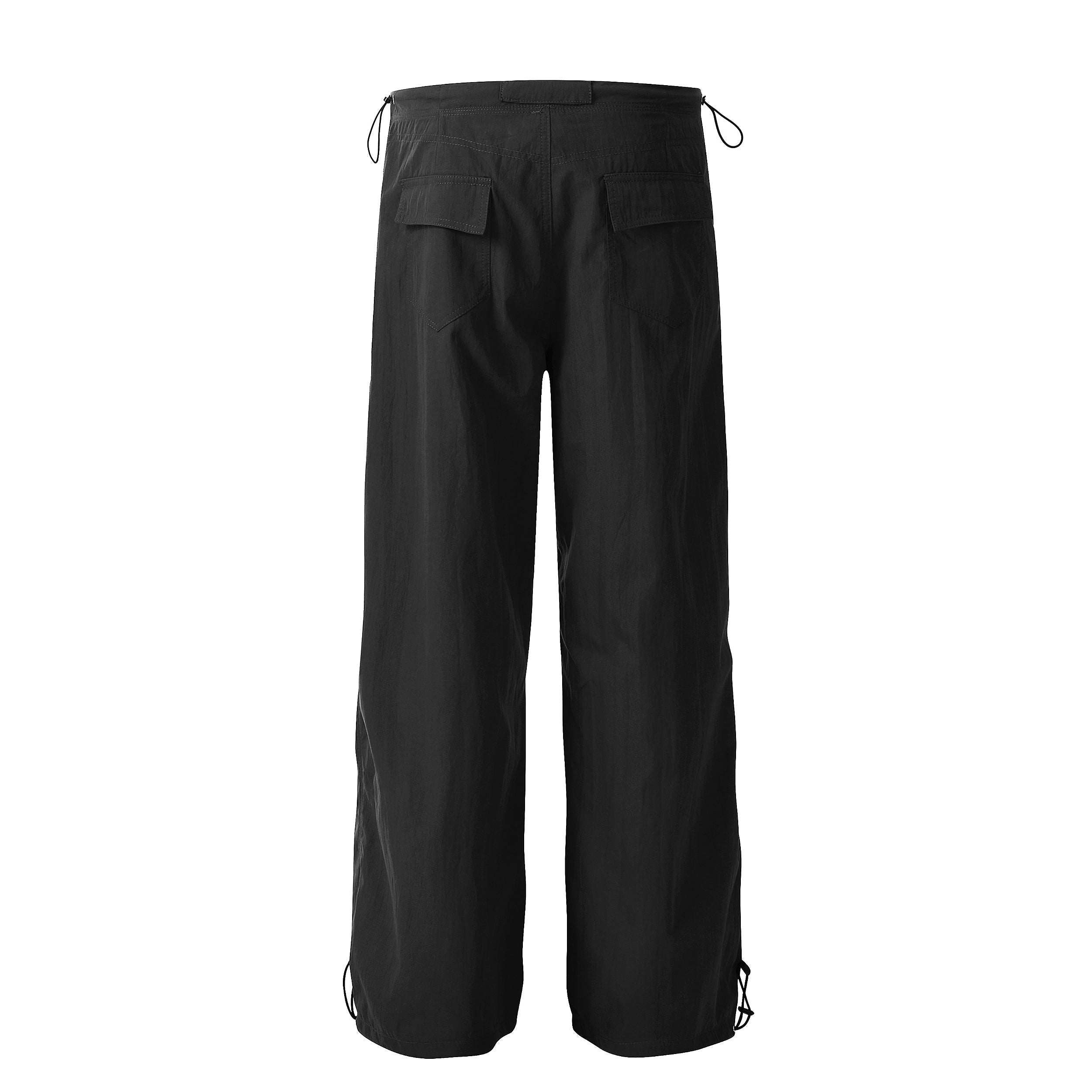 Omirad Tech Drawstring Utility Pants | Wide-Leg Parachute