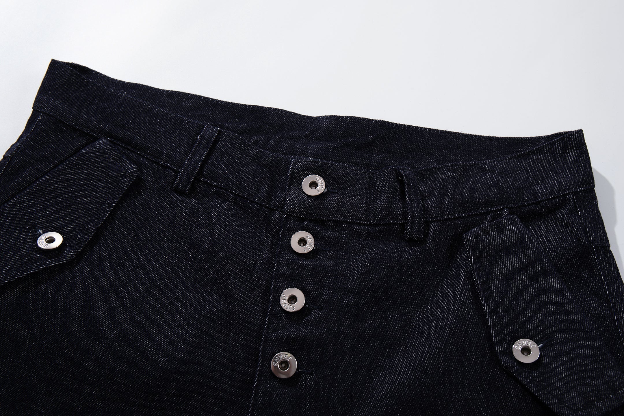 Omirad Panel Construction Wide Leg Denim Pants | SEAKOFF