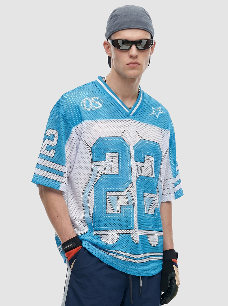 Omirad Eternity 22 Flame Mesh Jersey T-Shirt | Streetwear