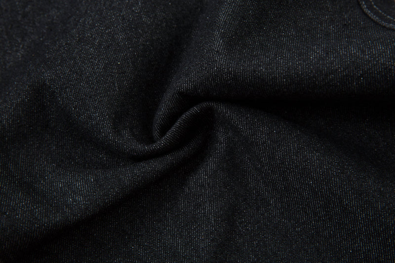 Tribal Wide-Leg Black Denim Jeans | Streetwear Baggy Fit