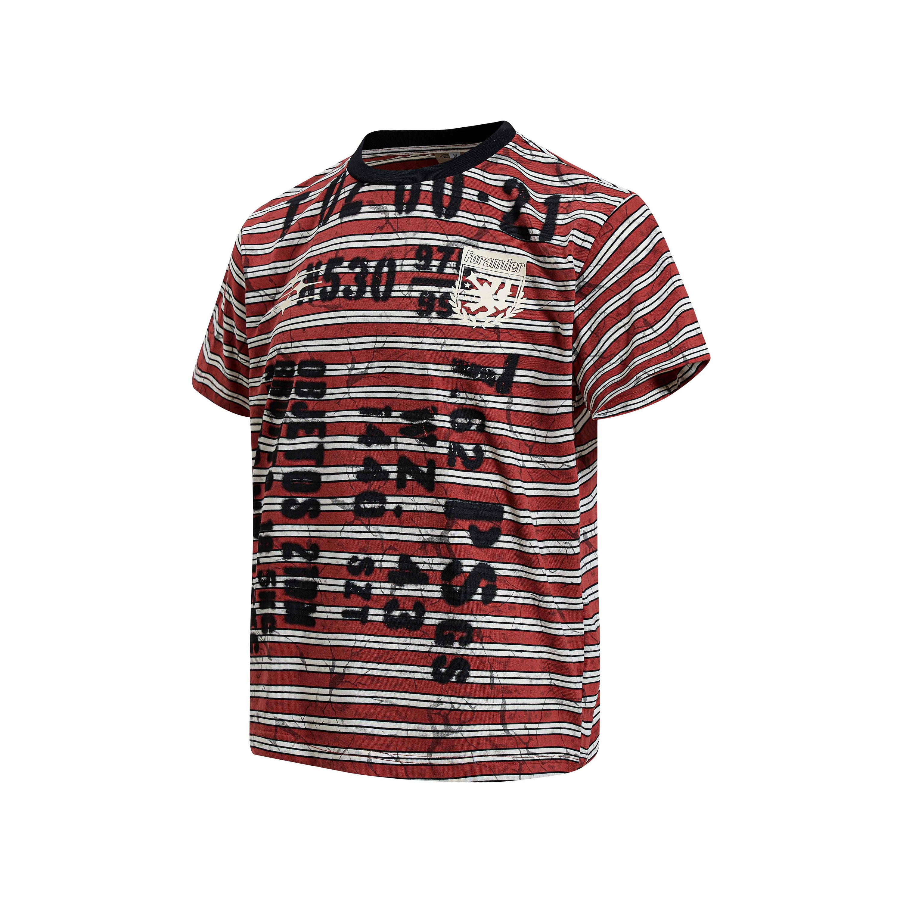 Omirad Graffiti Stripe Chaos Tee | Streetwear Cotton T-Shirt