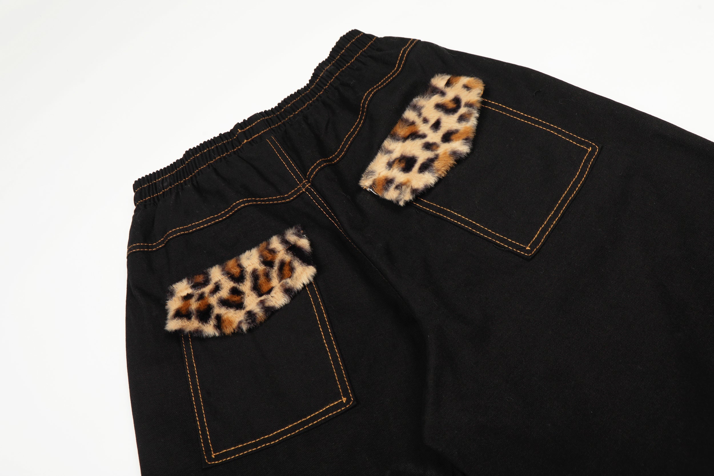 Omirad Leopard Patch Wide-Leg Pants | Bold Street Style