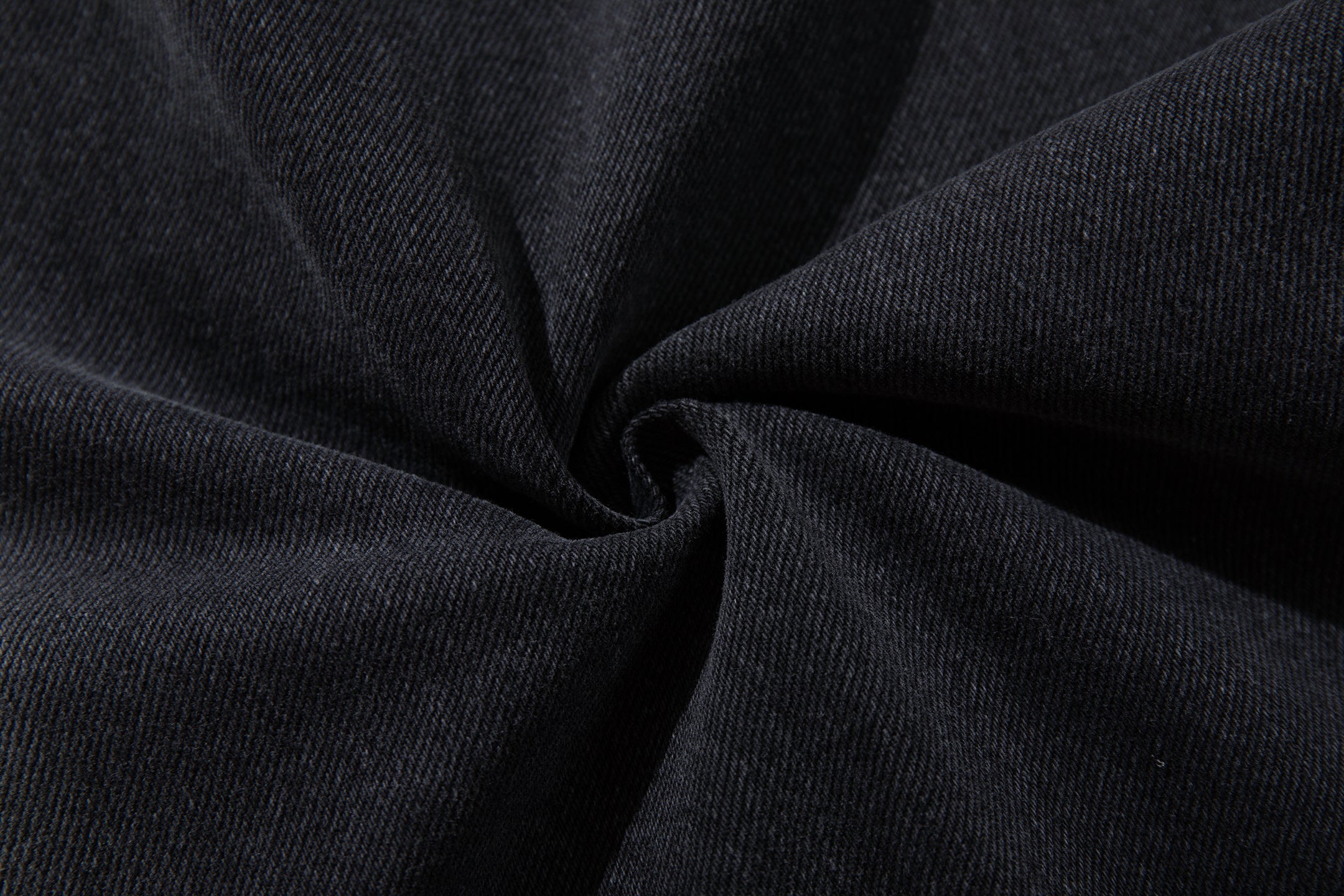 Arc-Stitch Wide-Leg Jeans | Washed Black Denim