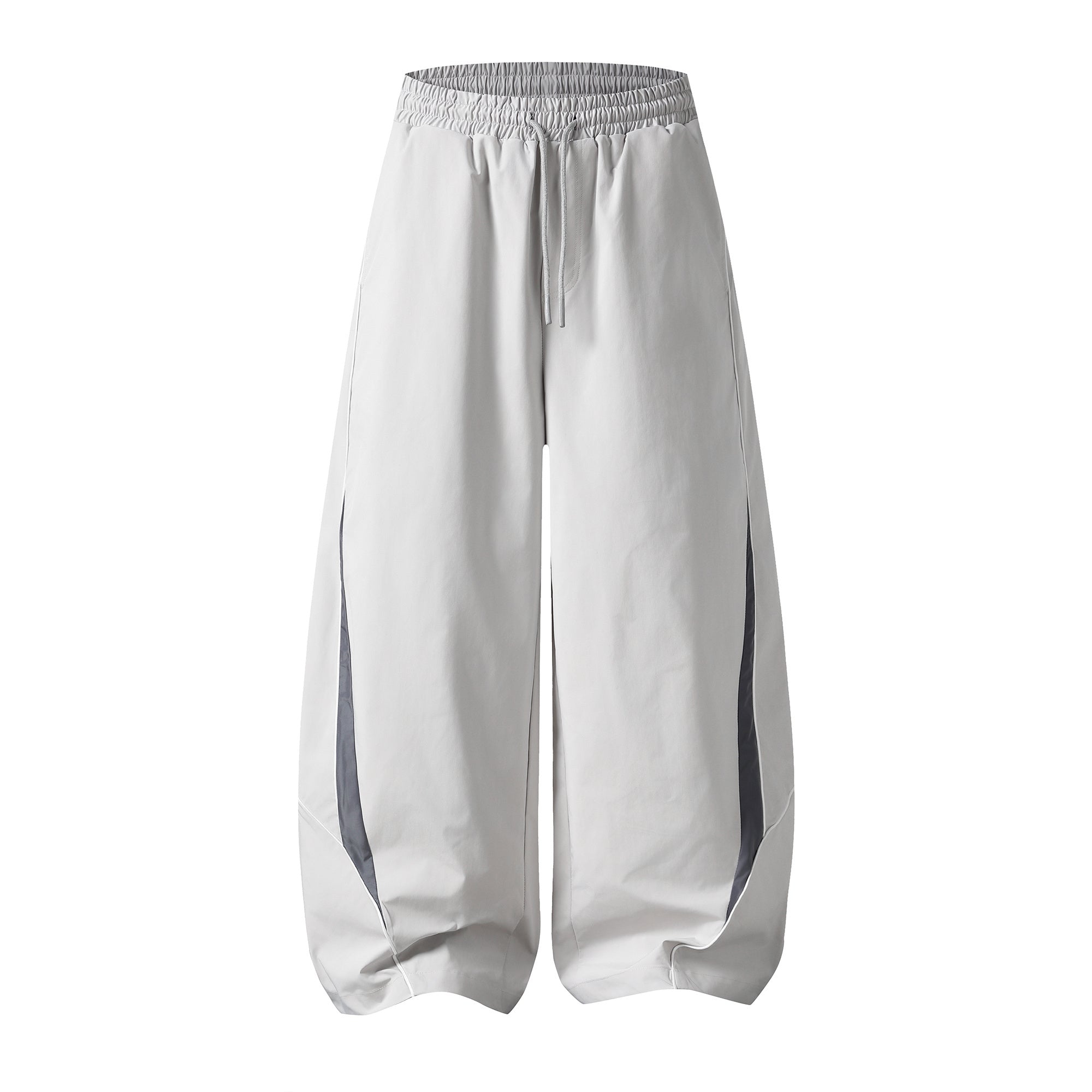 Contrast Panel Wide-Leg Track Pants | Streetwear Style