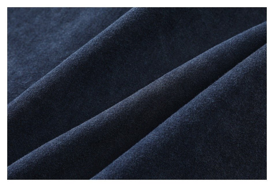 Dark Blue Denim Chambray Cardigan on Sale - Men's and Women's Long Sleeve Vintage Style - Seakoff