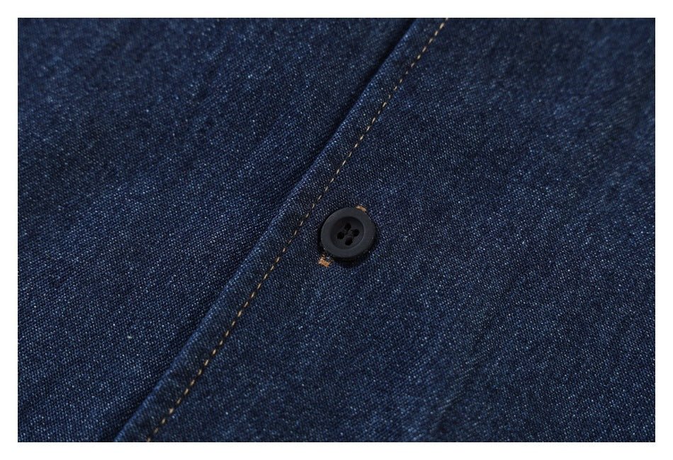 Dark Denim Chambray Shirt on Sale - Men&