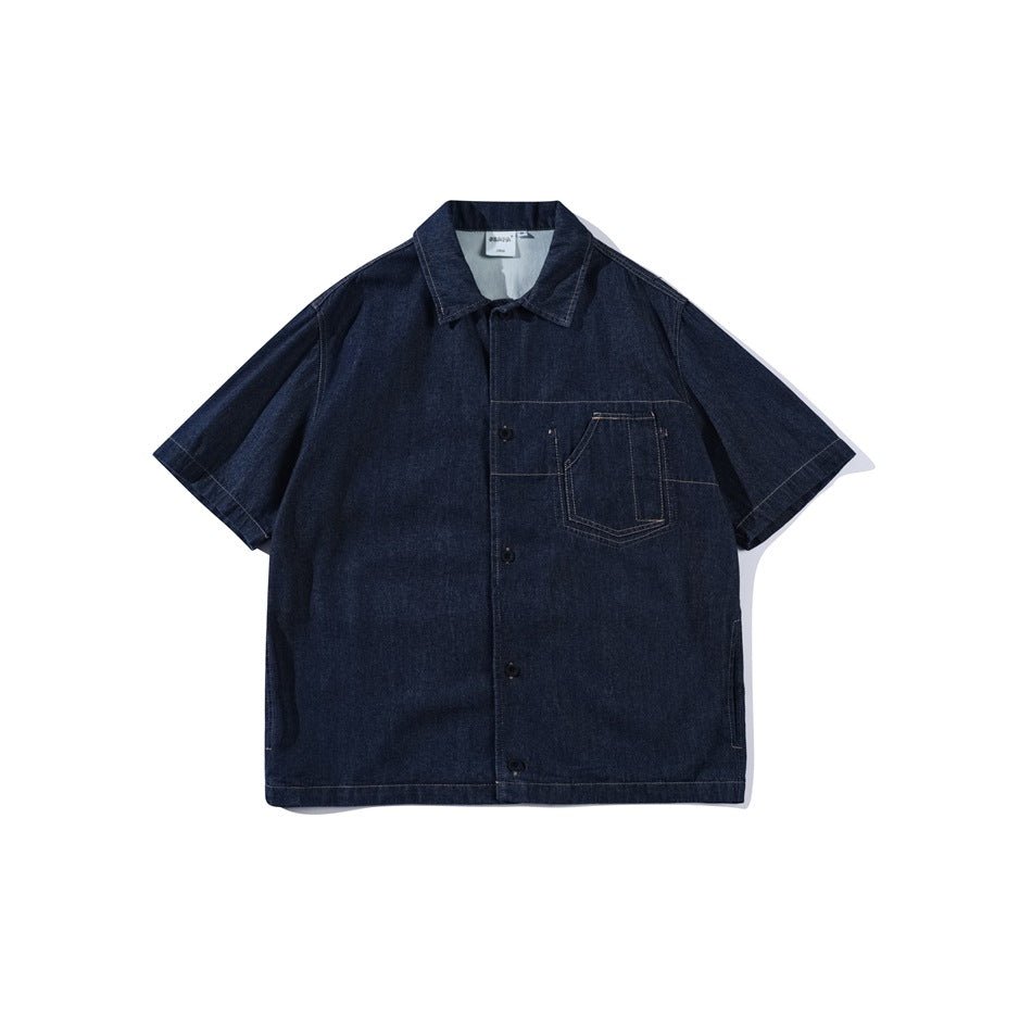 Dark Denim Chambray Shirt on Sale - Men&