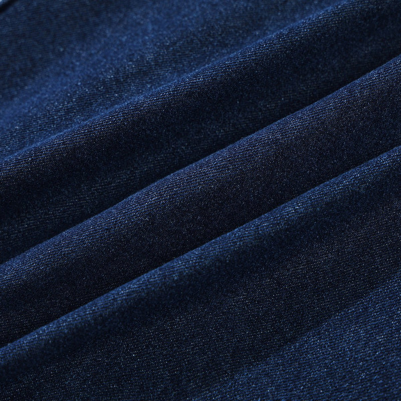 Dark Denim Chambray Work Shirt on Sale - Men's and Women's Short Sleeve Vintage Style - Seakoff