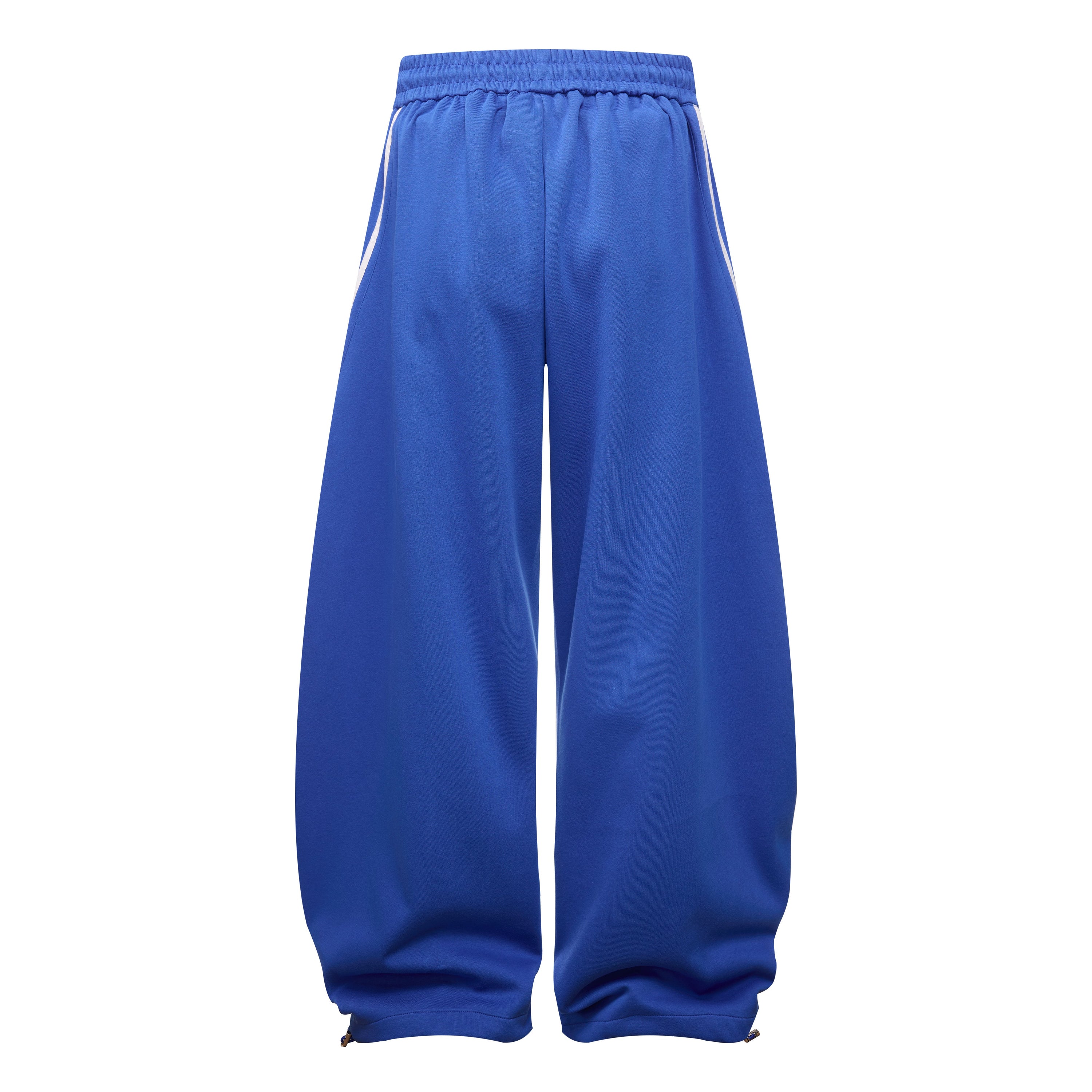 Curved Stripe Track Pants | Wide Leg Streetwear Sweatpants