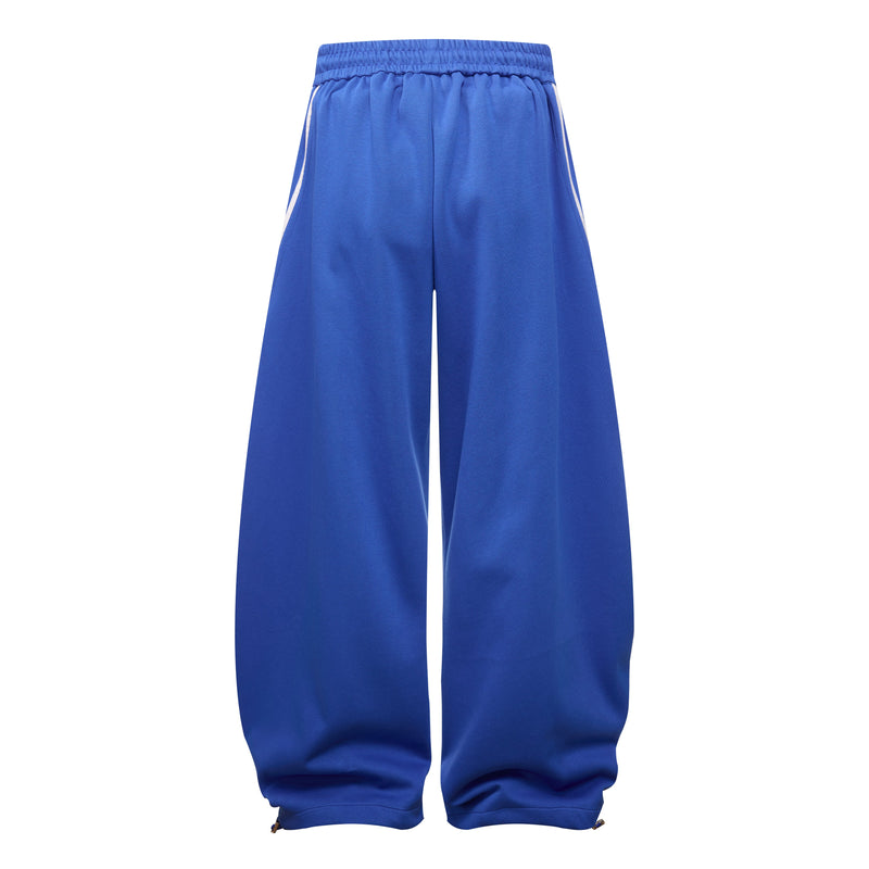 Curved Stripe Track Pants | Wide Leg Streetwear Sweatpants