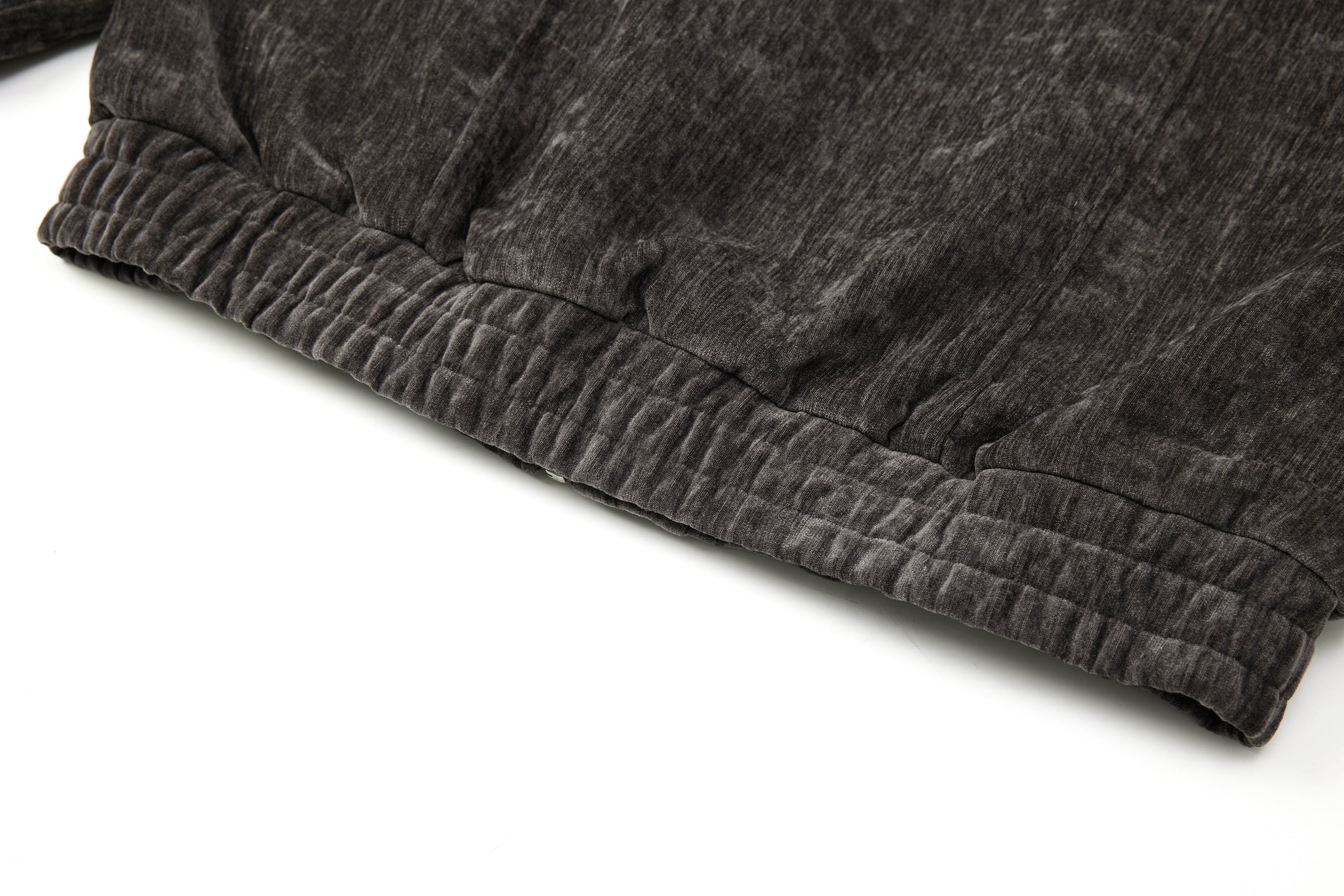 Omirad Chenille Bomber Jacket with Faux-Leather Collar