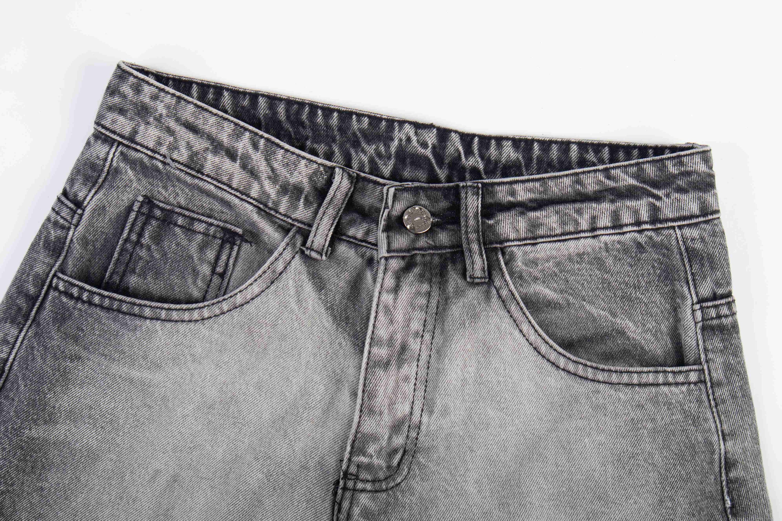 Omirad Washed Baggy Jeans | Distressed Wide-Leg Denim