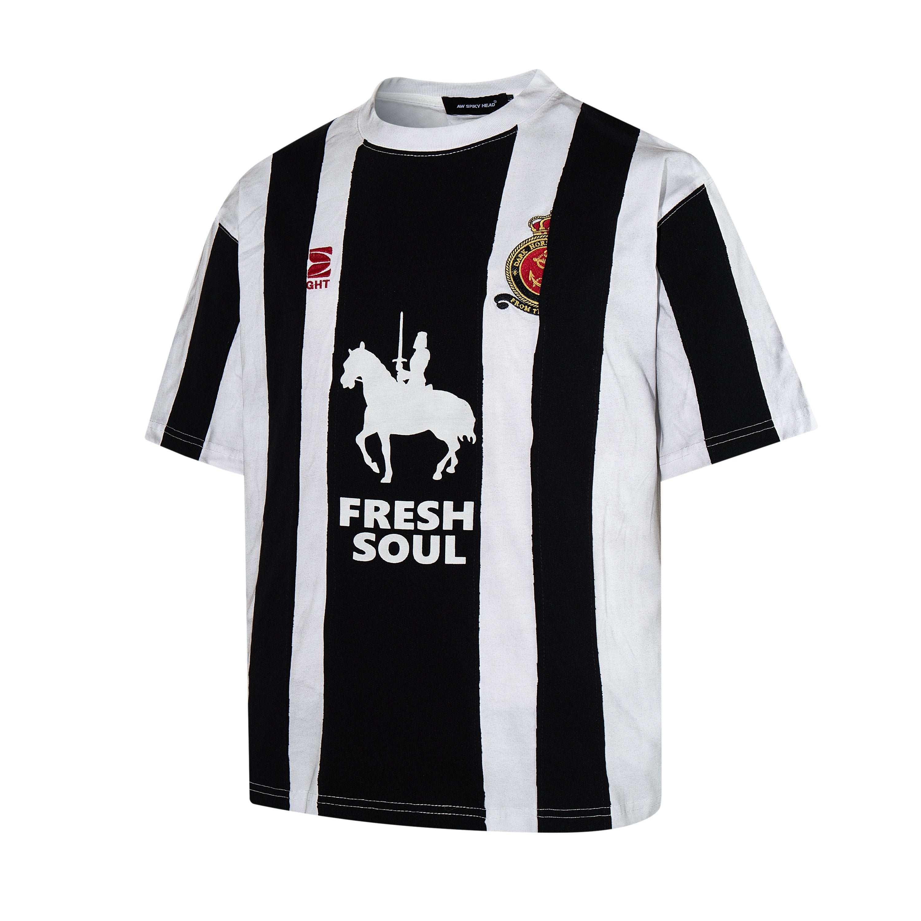 Omirad Fresh Soul Striped Football Jersey Tee | Streetwear