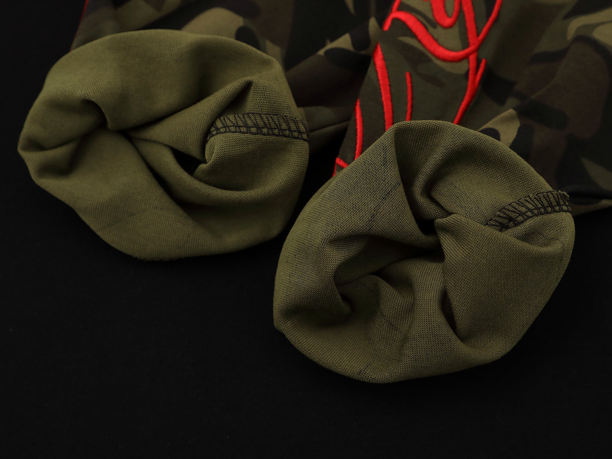 Camo Sleeve Raglan Long Sleeve Tee | Streetwear Cotton