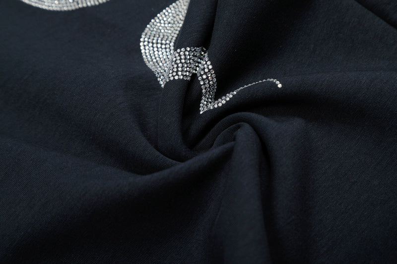 Serpent Rhinestone Graphic Sweatpants | Wide-Leg Streetwear