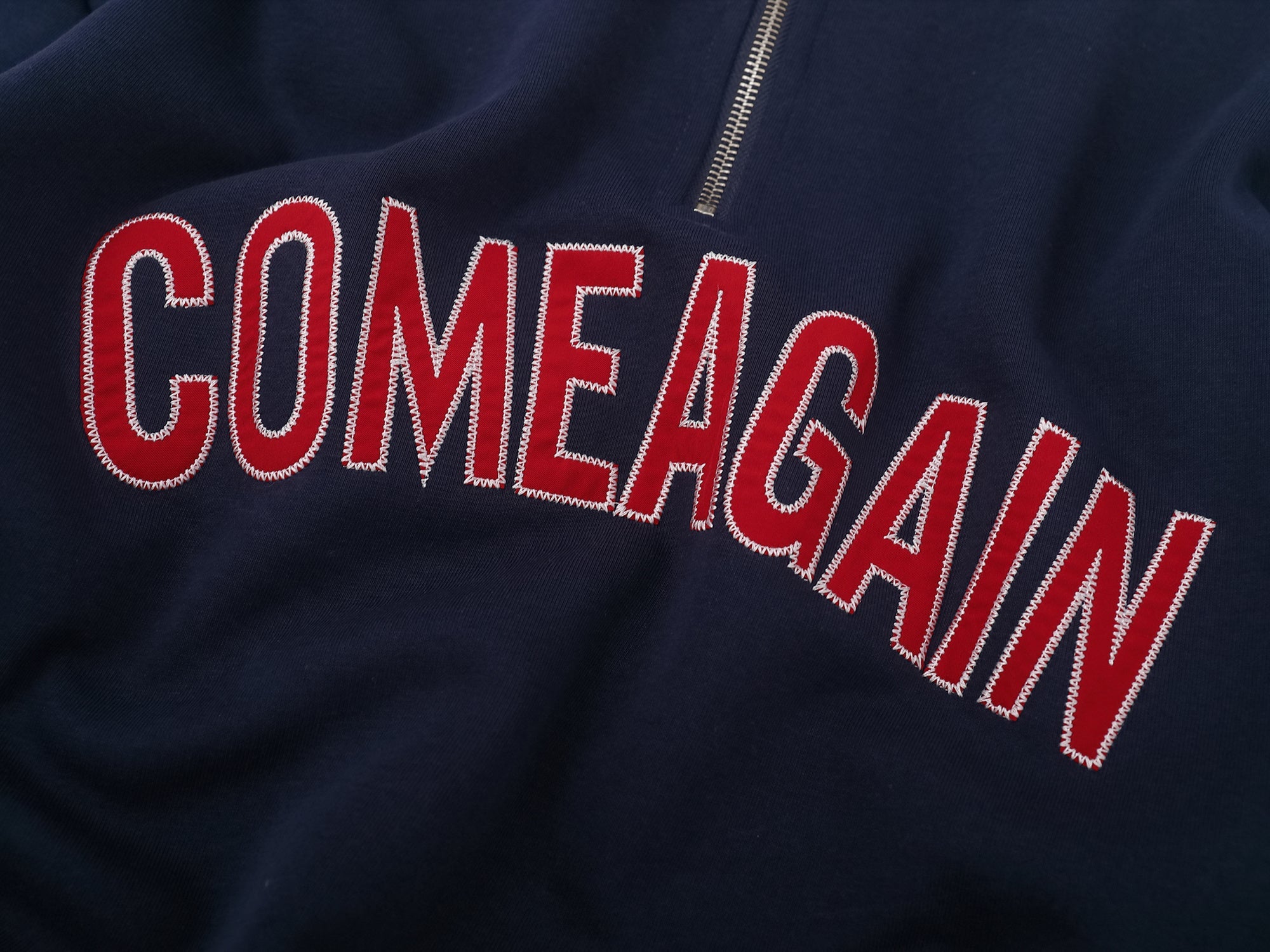 Varsity Half-Zip Mockneck Sweatshirt | Collegiate Streetwear