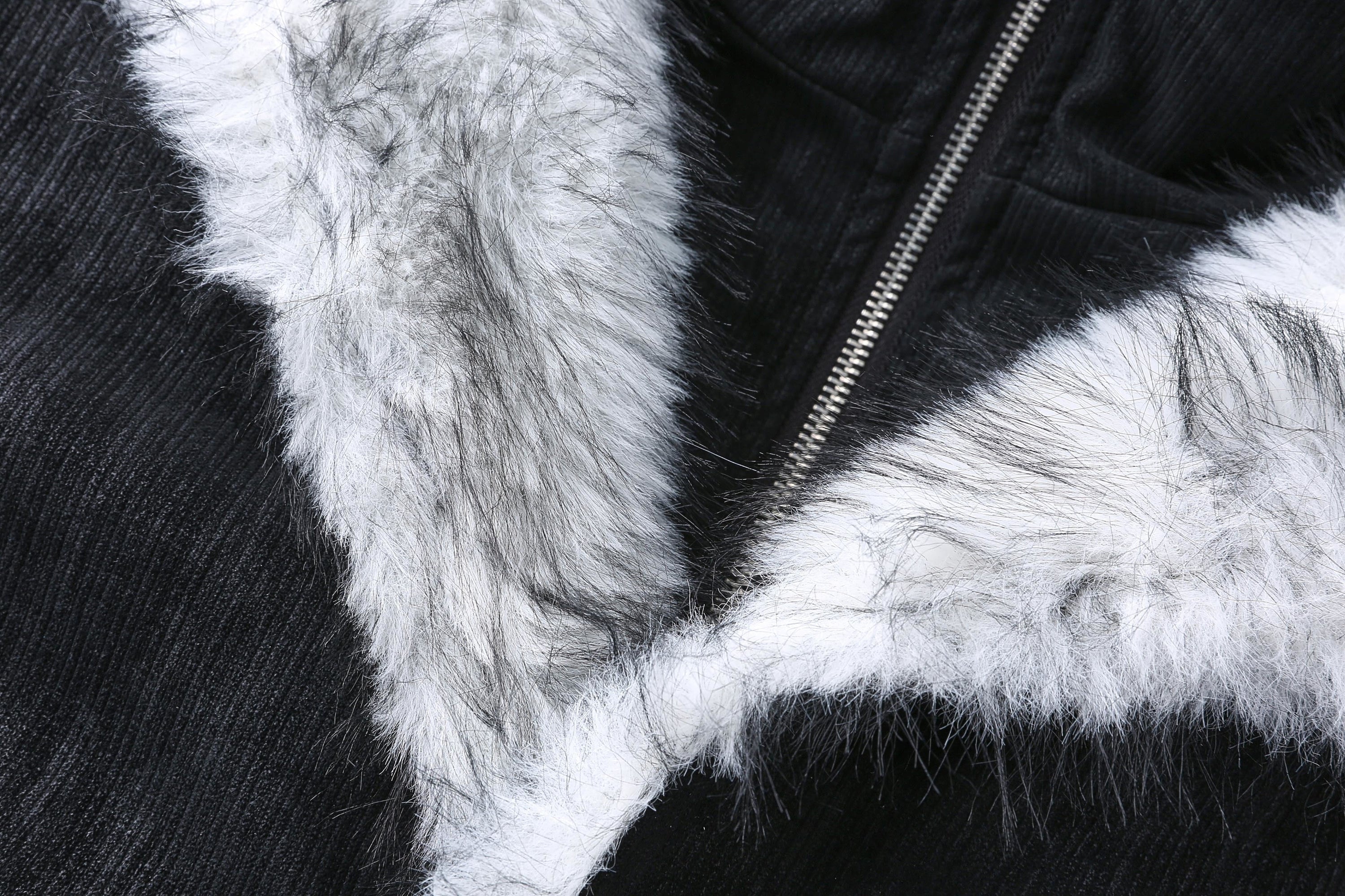 Faux Fur-Lined Corduroy Bomber Jacket | Omirad by SEAKOFF