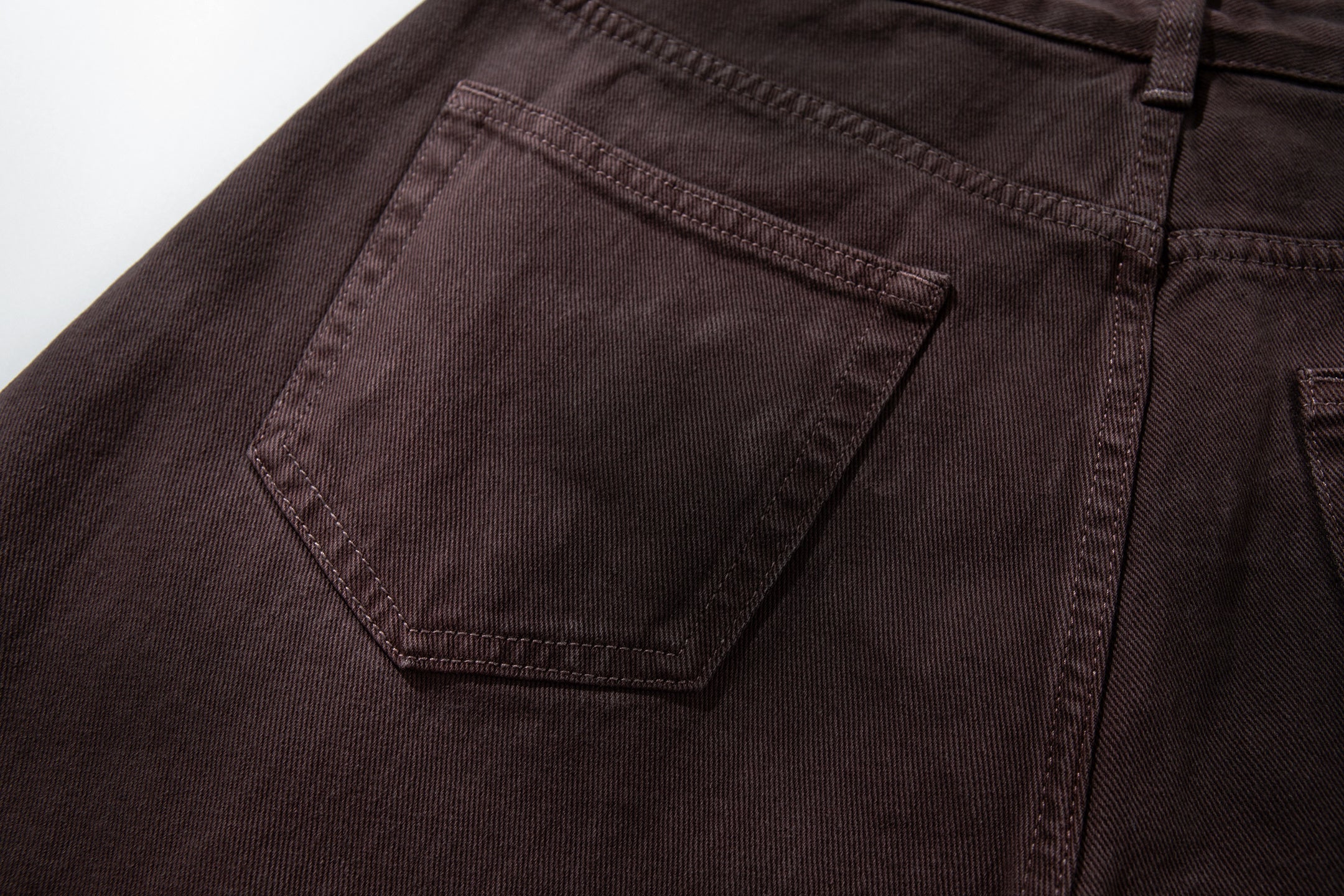 Gradient Washed Wide-Leg Jeans | Brown Oversized Denim