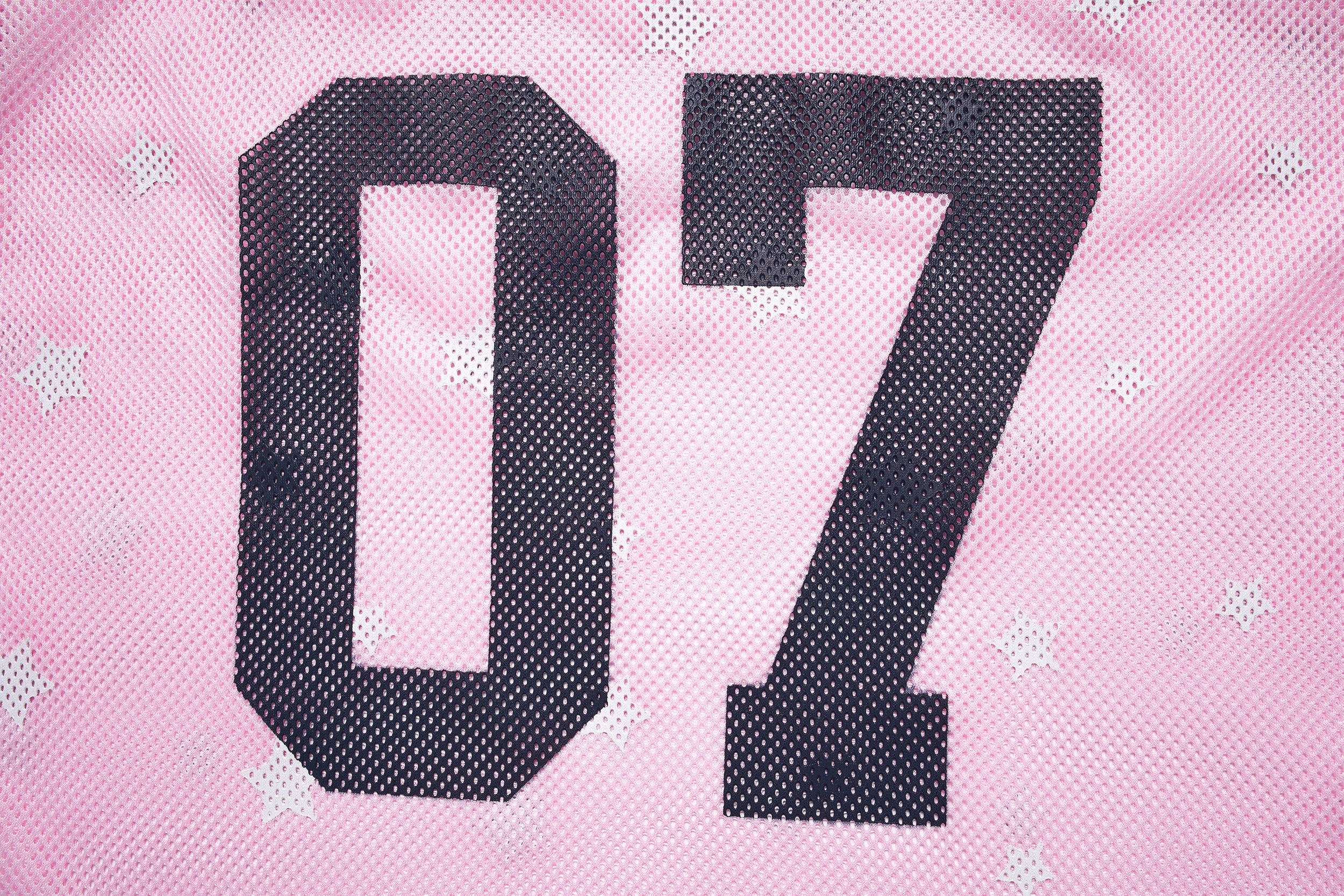 Omirad Starfield Mesh Jersey | Oversized Star Print Varsity Top