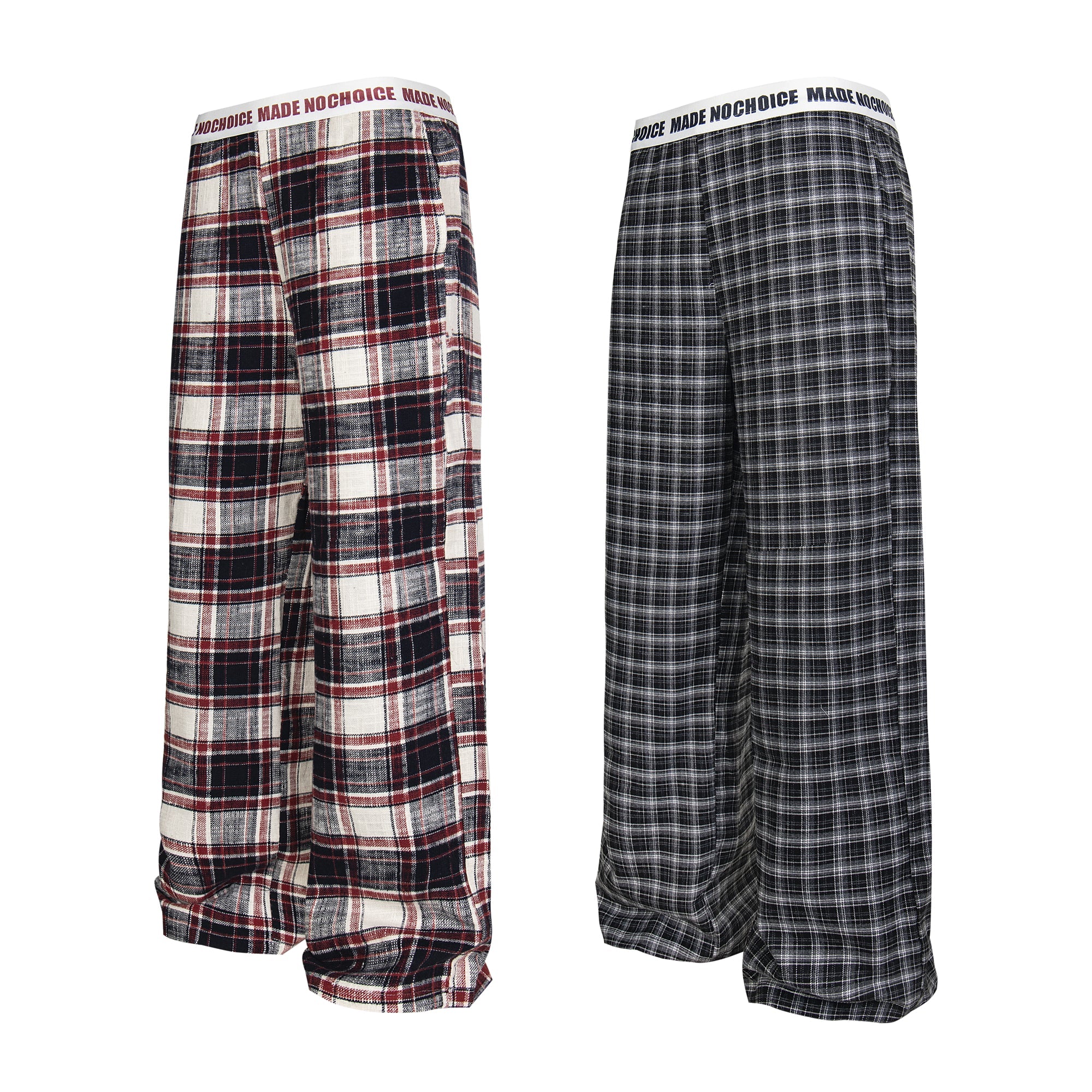 Made No Choice Plaid Wide-Leg Lounge Pants | 100% Cotton