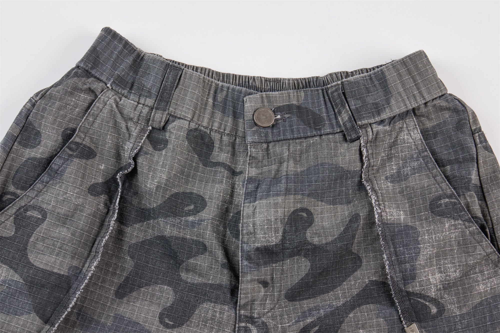 Omirad Dark Camo Wide-Leg Pants | Streetwear Utility Trousers