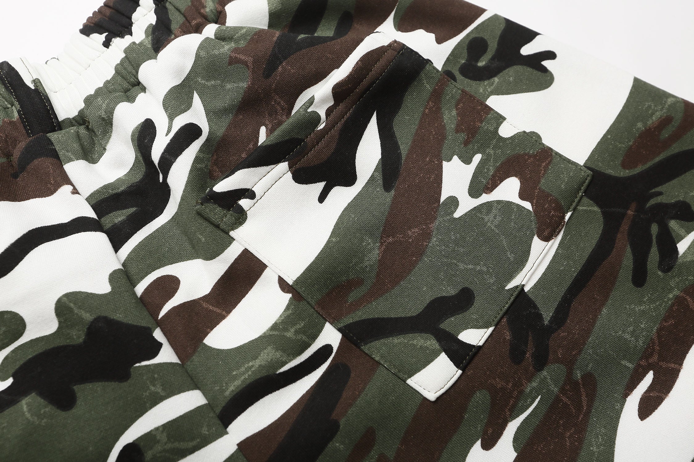 Omirad Camo Print Loose Shorts | Streetwear Cargo Style