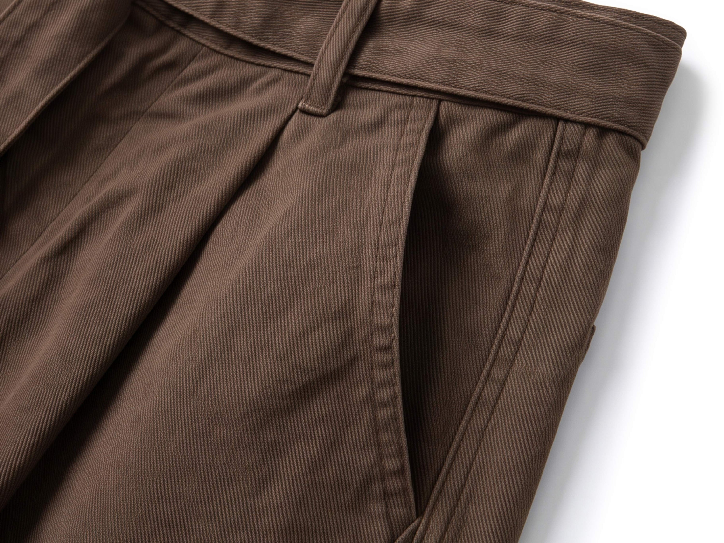 Omirad Belted Wide-Leg Pleated Shorts | Vintage Washed Cotton