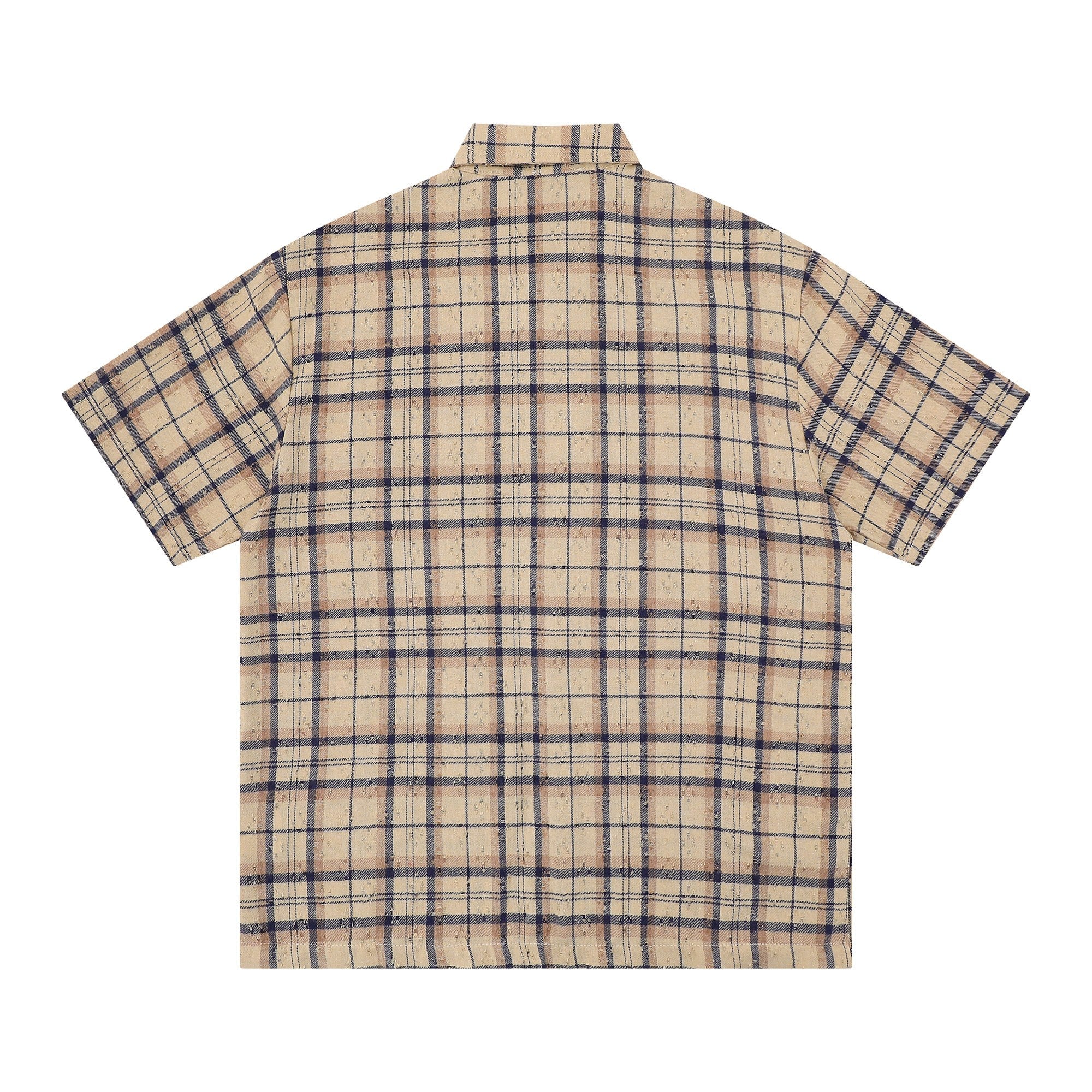 Omirad Burn The Script Graphic Plaid Shirt | Streetwear