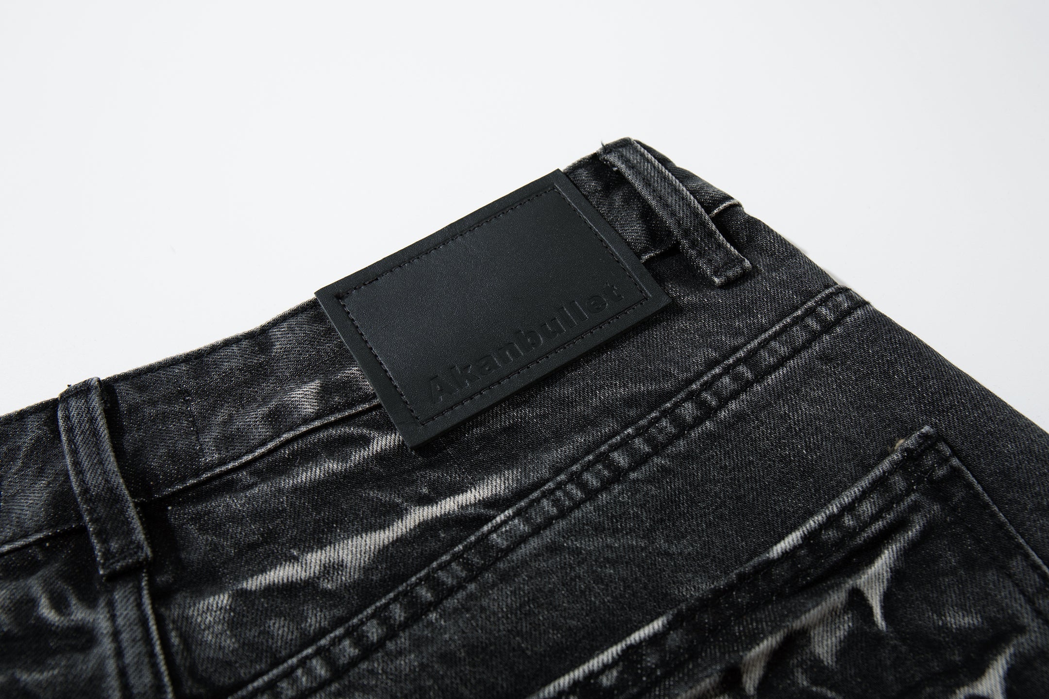 Omirad Cracked-Wash Wide-Leg Jeans | 100% Cotton Streetwear