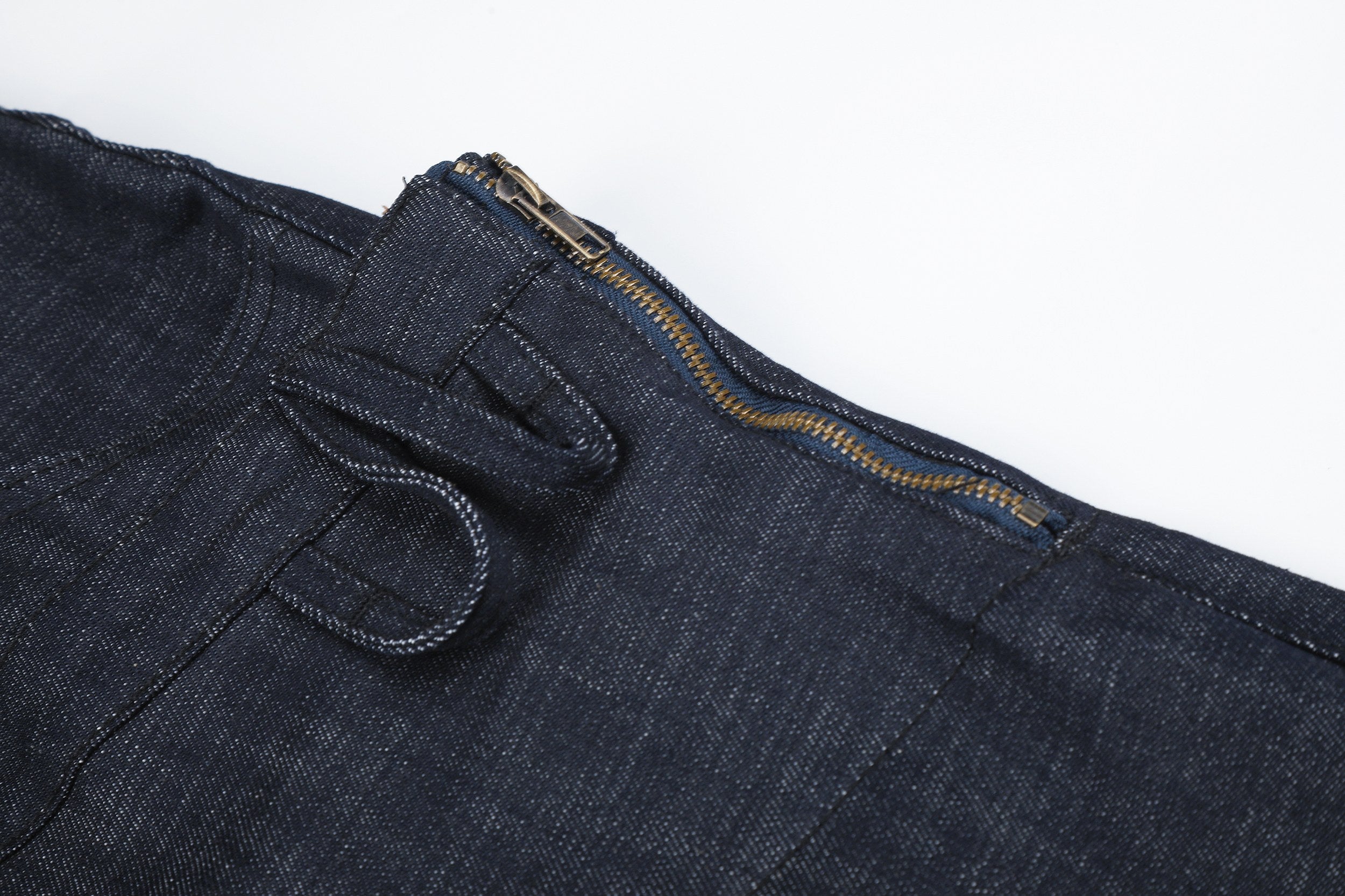 Omirad Layered Waist Wide-Leg Jeans | Raw Denim Streetwear