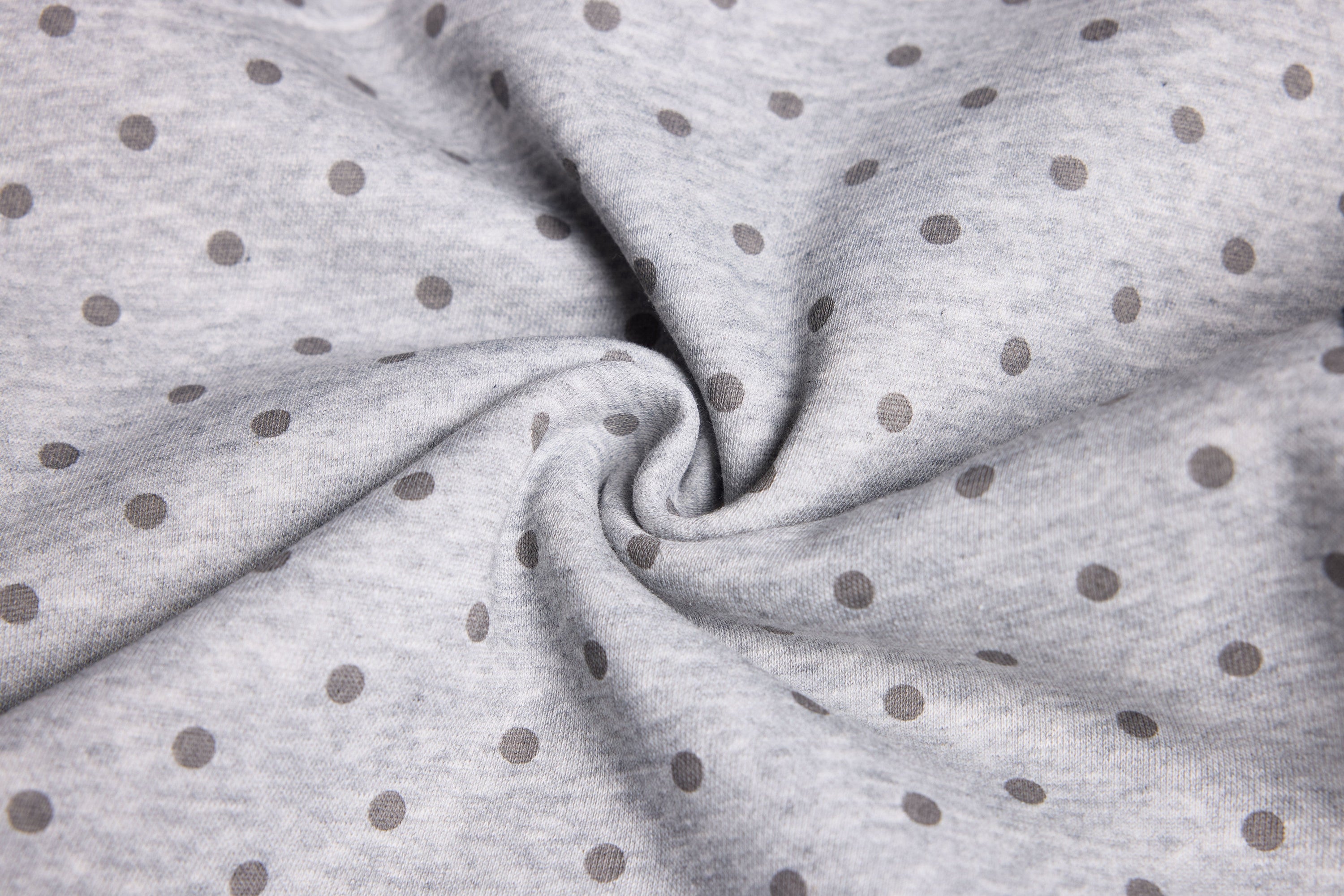Polka Dot Wide-Leg Sweatpants with Stripe Detail | Omirad