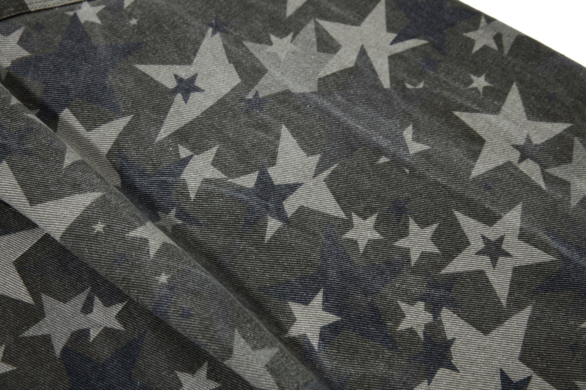 Omirad All-Star Barrel Leg Jeans | Vintage Wash Star Print Denim