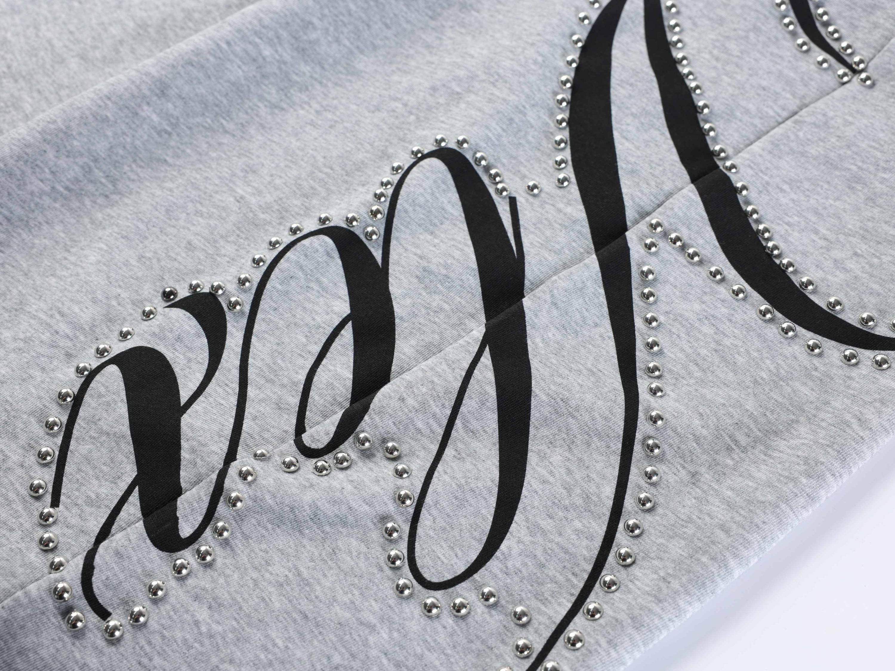 Omirad Studded Script Sweatpants | Wide-Leg Streetwear